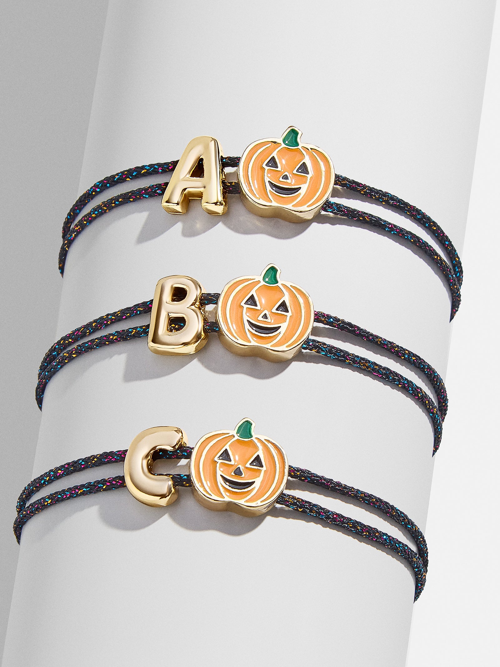 Kids' Halloween Initial Bracelet - Black/Orange-Blues Comming