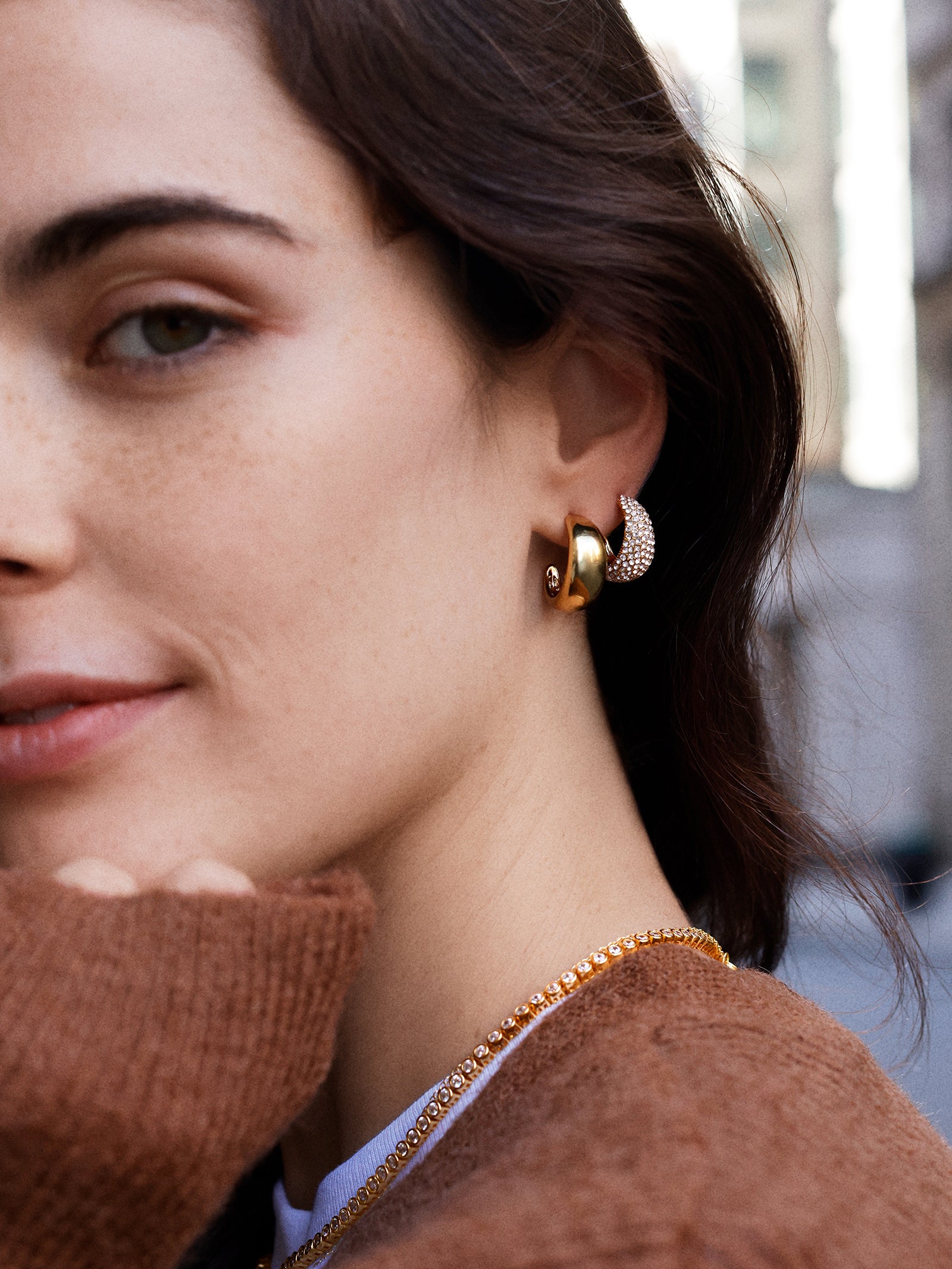 Bay Waterproof Earring Set - Gold/Pavé-Blues Comming