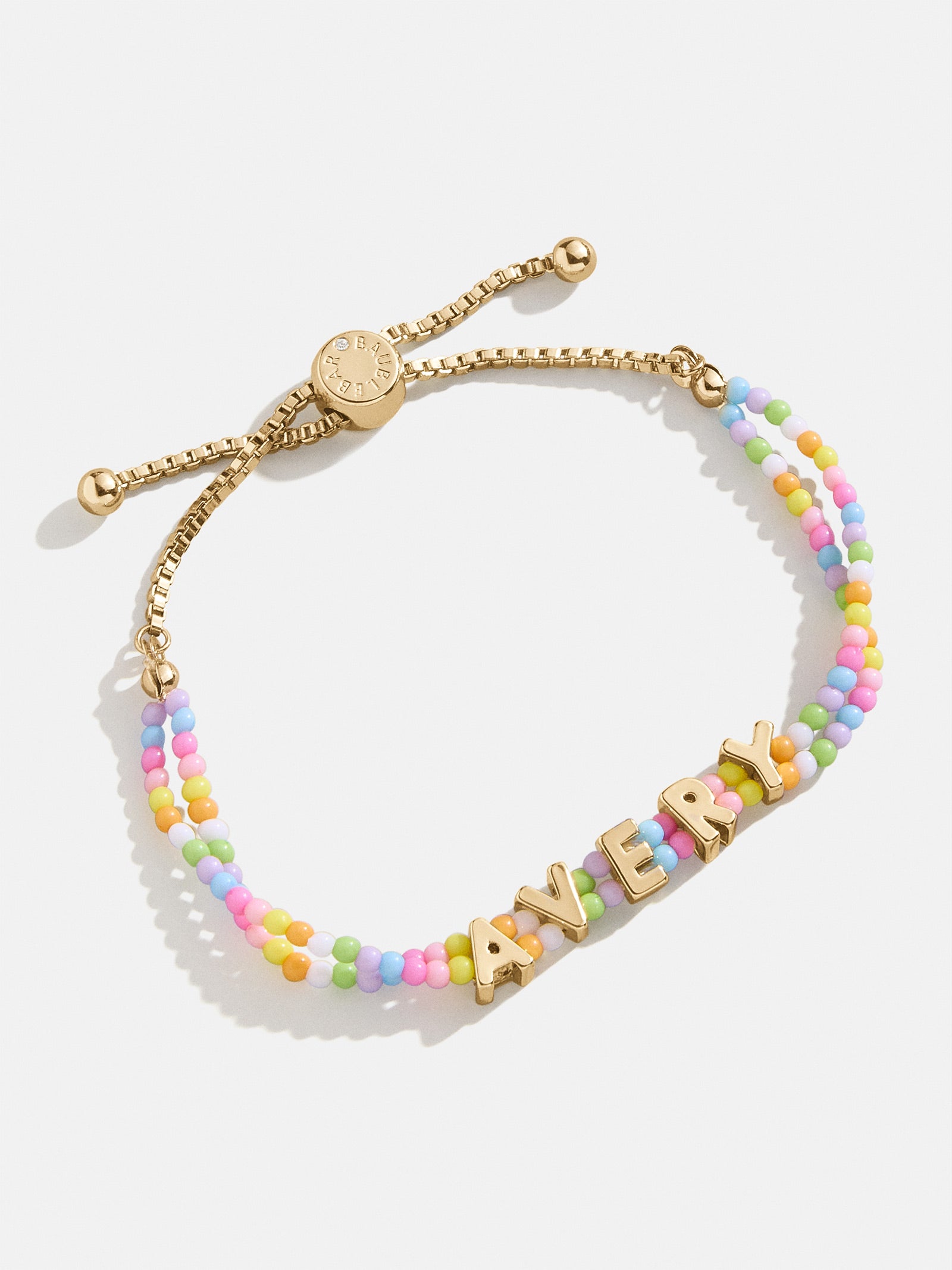 Bead Mine Kids' Custom Name Bracelet - Light Multi-Blues Comming