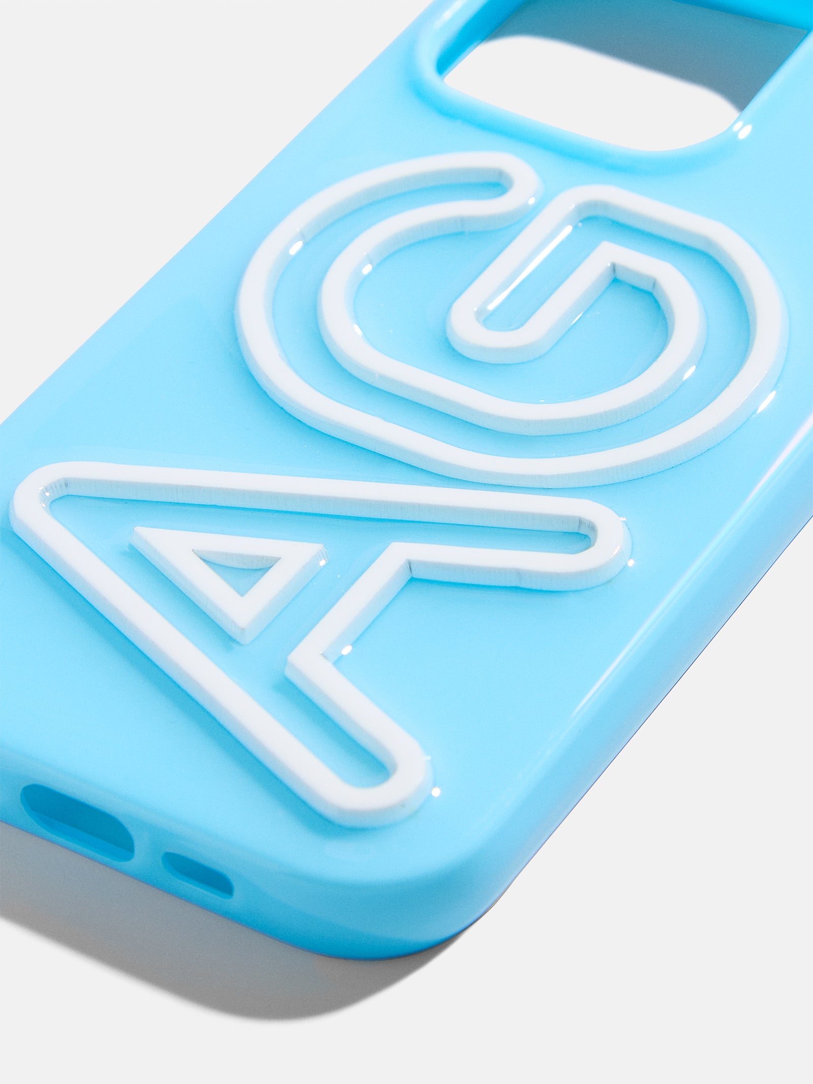 Fine Line Custom iPhone Case - Light Blue/White-Blues Comming
