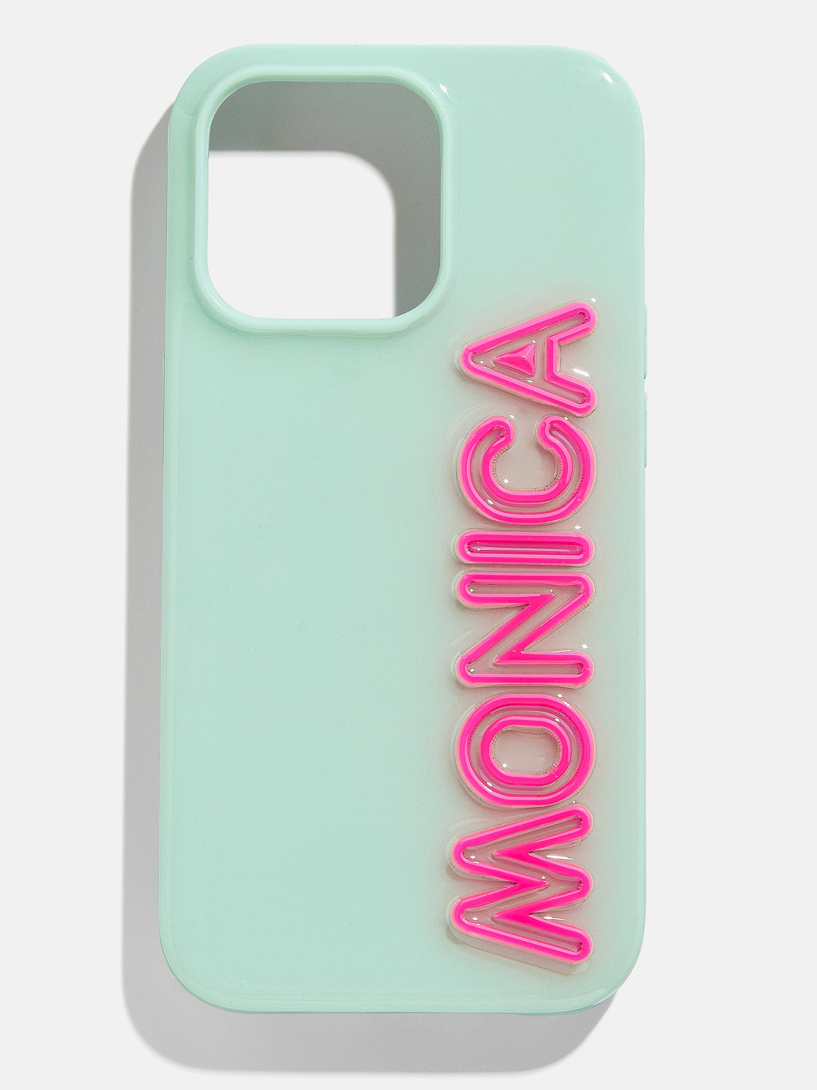 Fine Line Custom iPhone Case - Mint Green/Hot Pink-Blues Comming