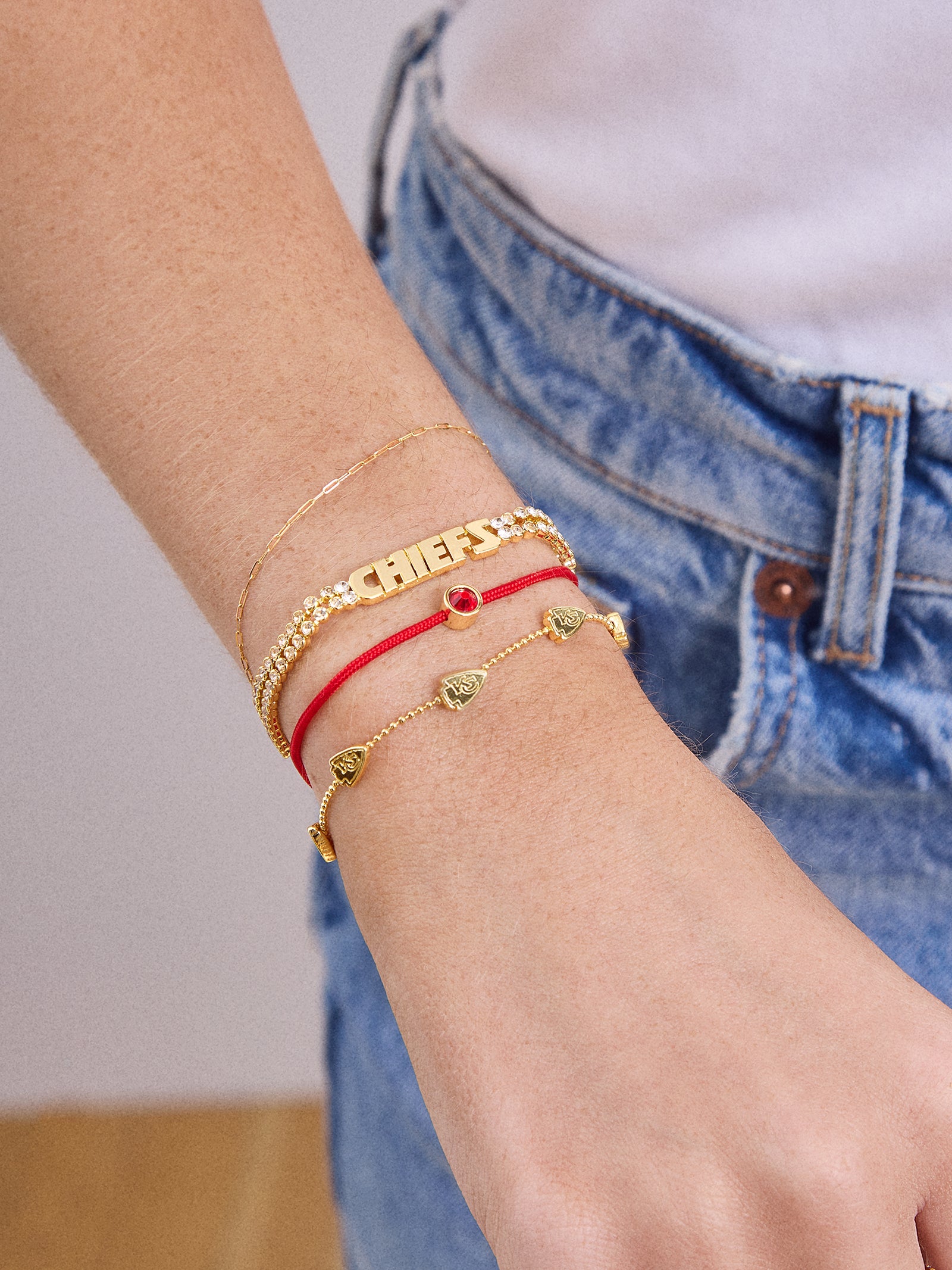 NFL Bracelet Set - Kansas City Chiefs-Blues Comming