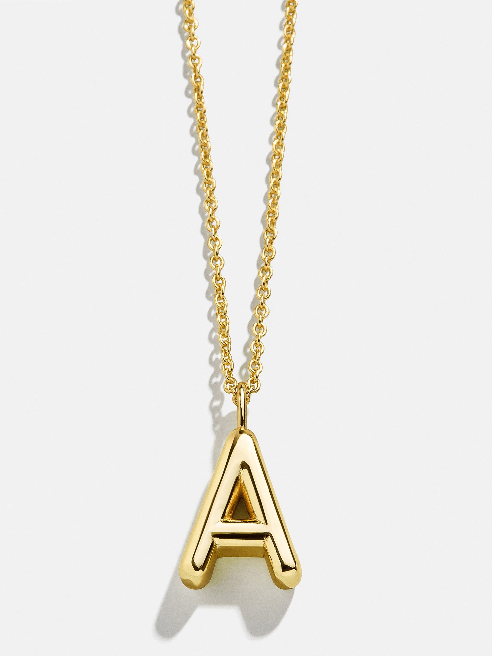 Classic Gold Initial Necklace - Gold Plated Brass-Blues Comming