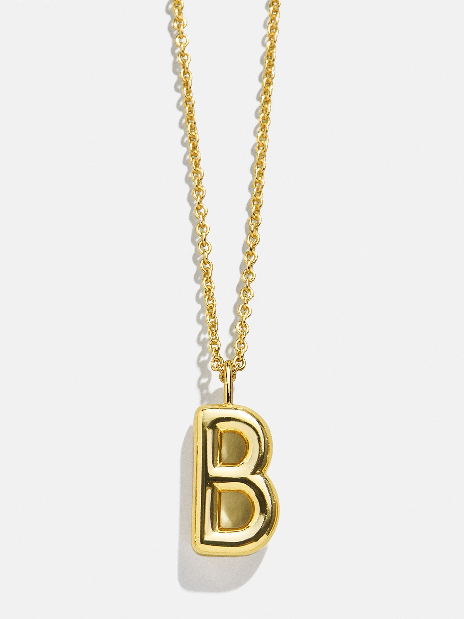 Classic Gold Initial Necklace - Gold Plated Brass-Blues Comming