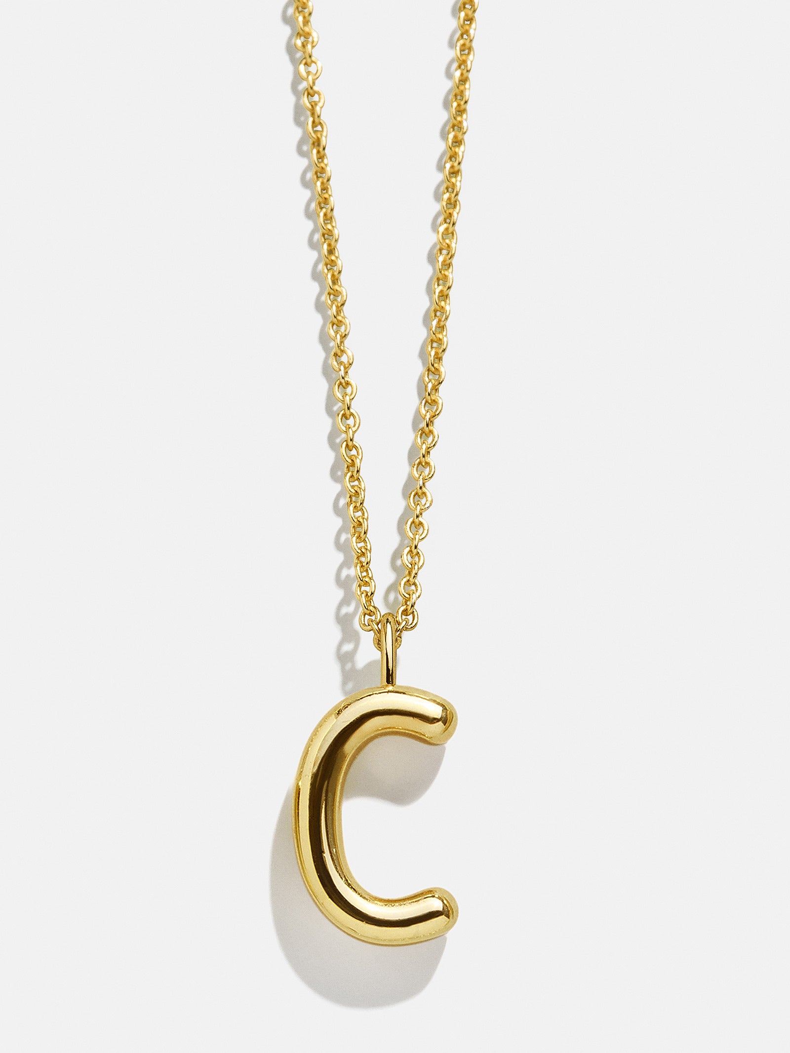 Classic Gold Initial Necklace - Gold Plated Brass-Blues Comming