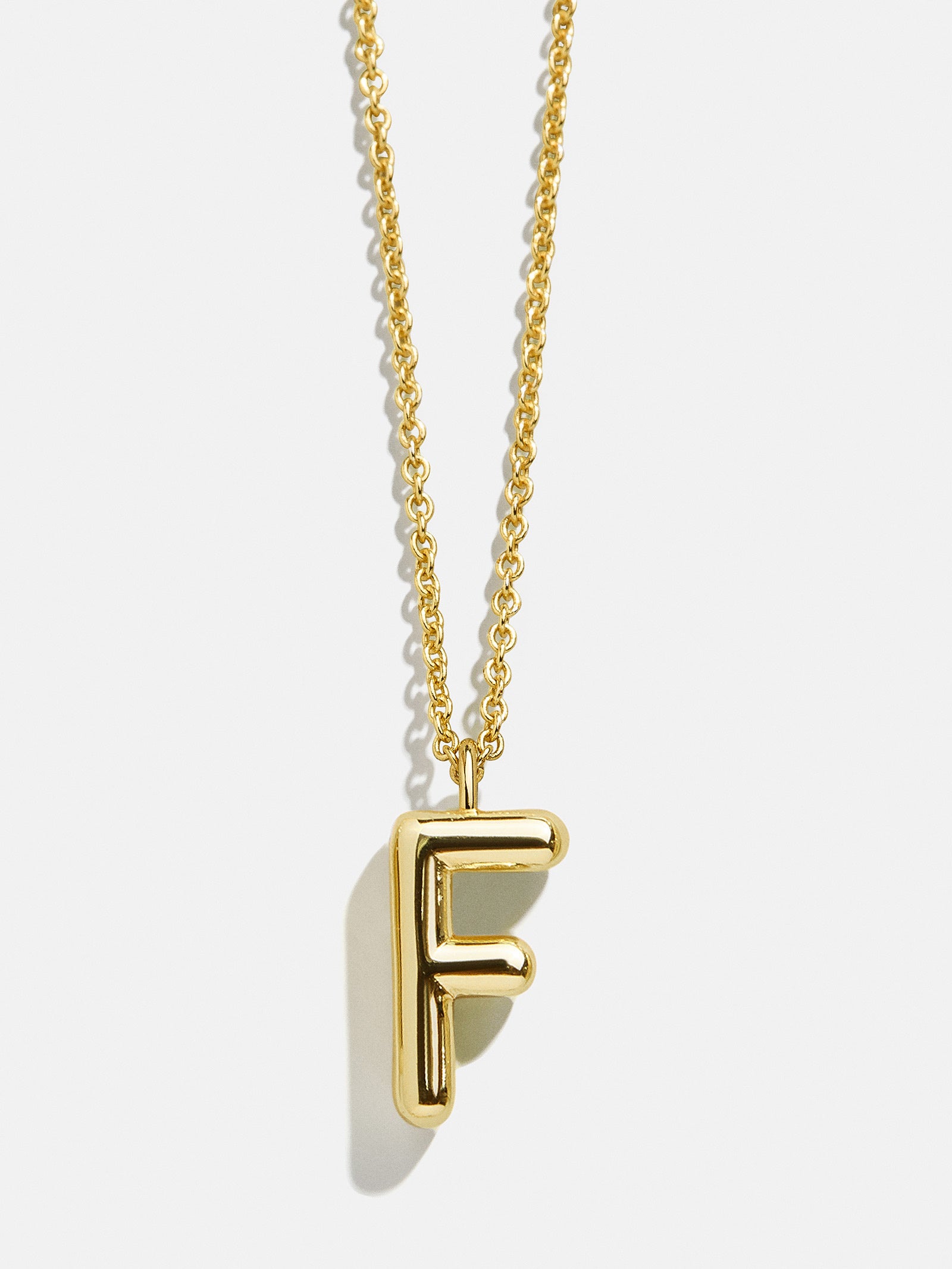 Classic Gold Initial Necklace - Gold Plated Brass-Blues Comming