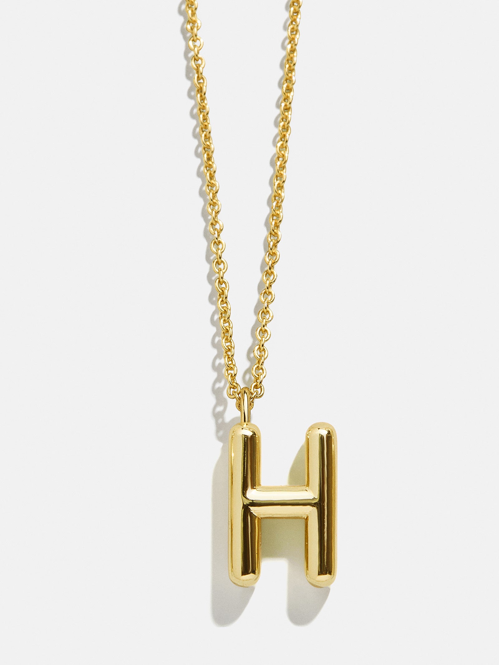 Classic Gold Initial Necklace - Gold Plated Brass-Blues Comming