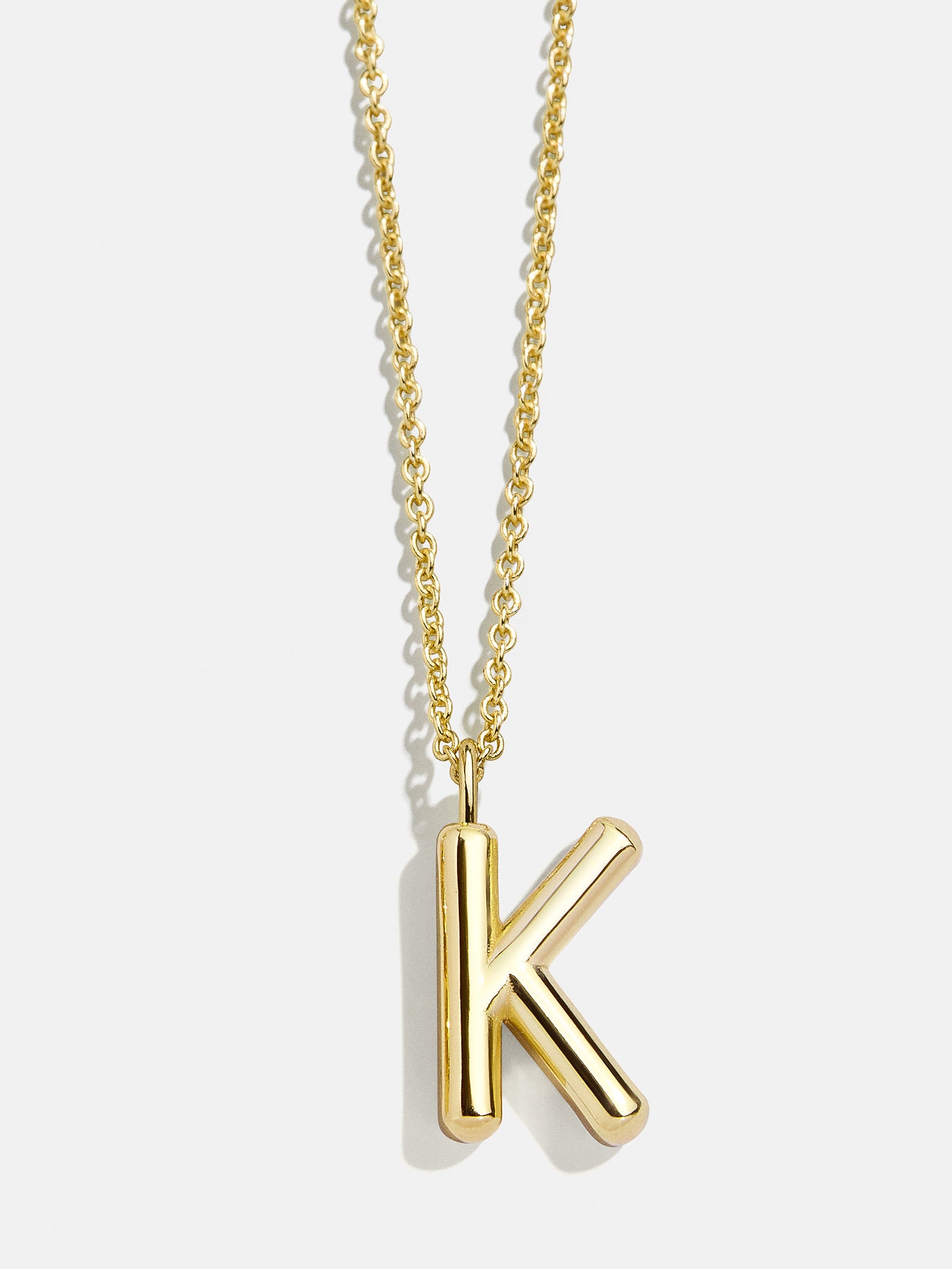 Classic Gold Initial Necklace - Gold Plated Brass-Blues Comming
