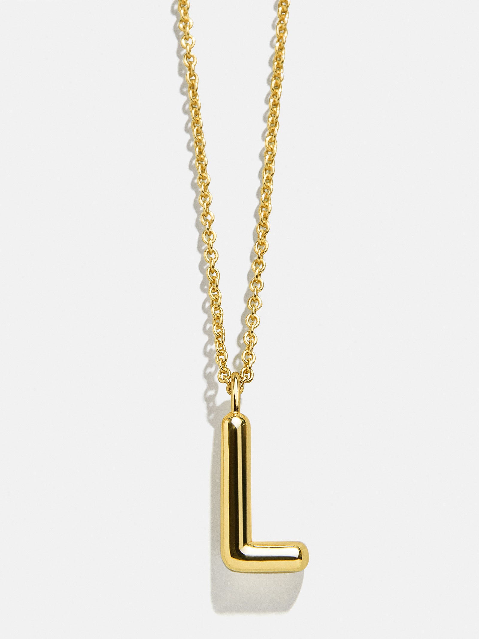 Classic Gold Initial Necklace - Gold Plated Brass-Blues Comming