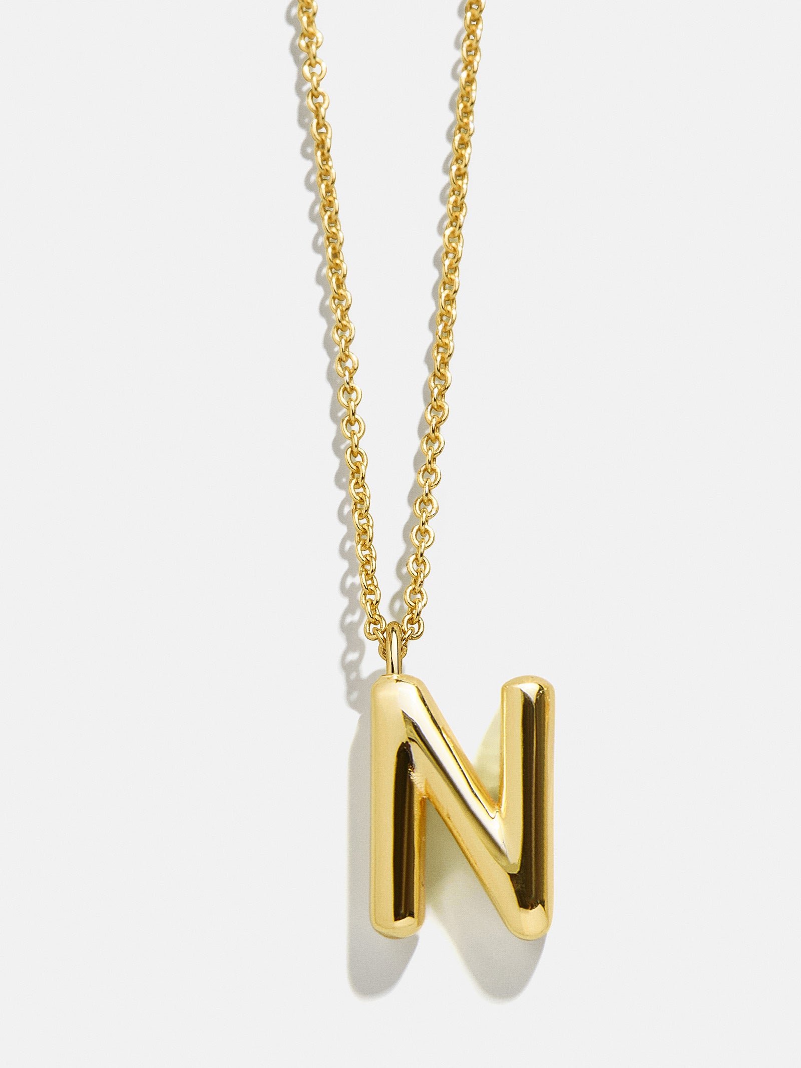 Classic Gold Initial Necklace - Gold Plated Brass-Blues Comming