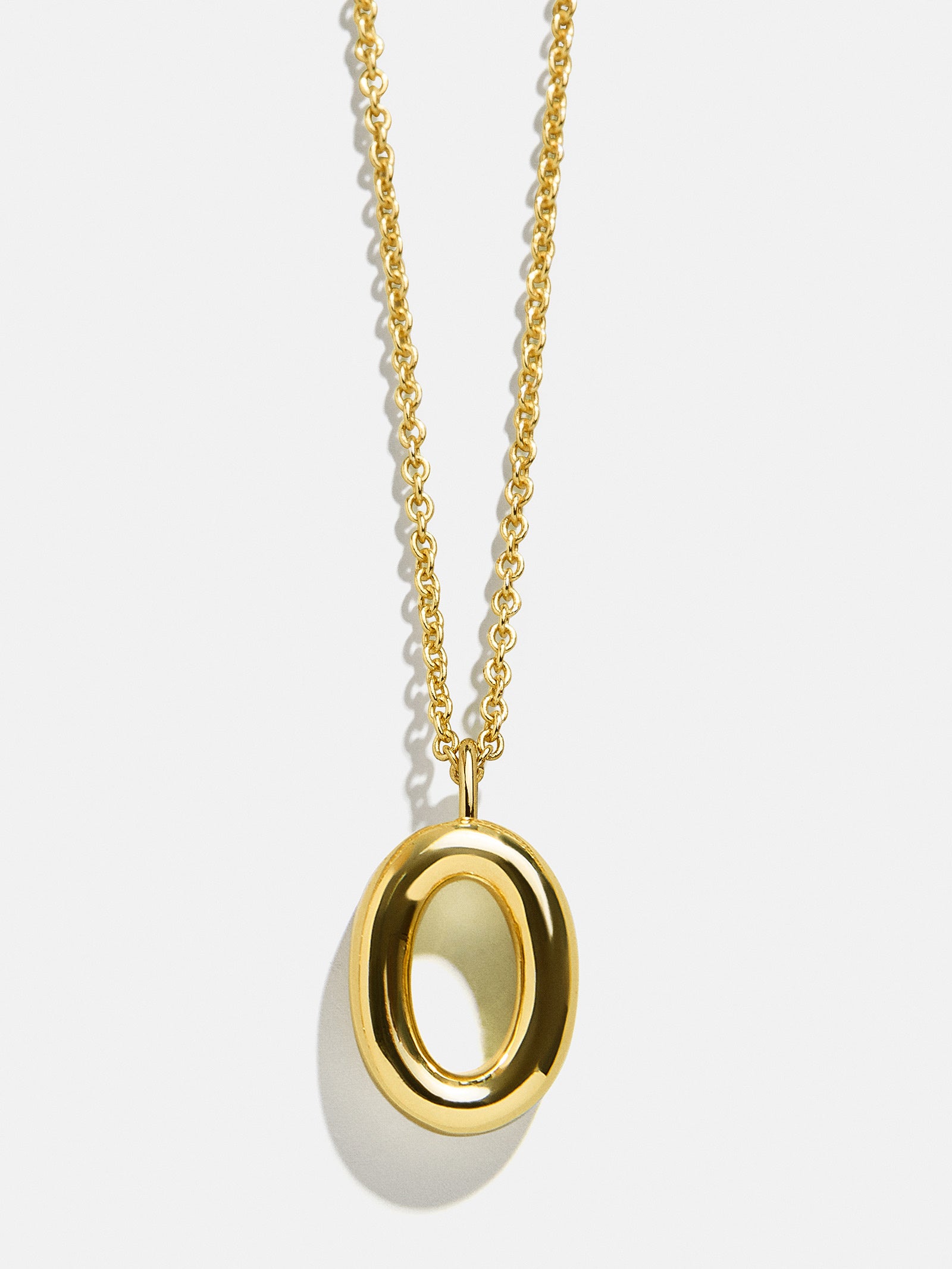 Classic Gold Initial Necklace - Gold Plated Brass-Blues Comming