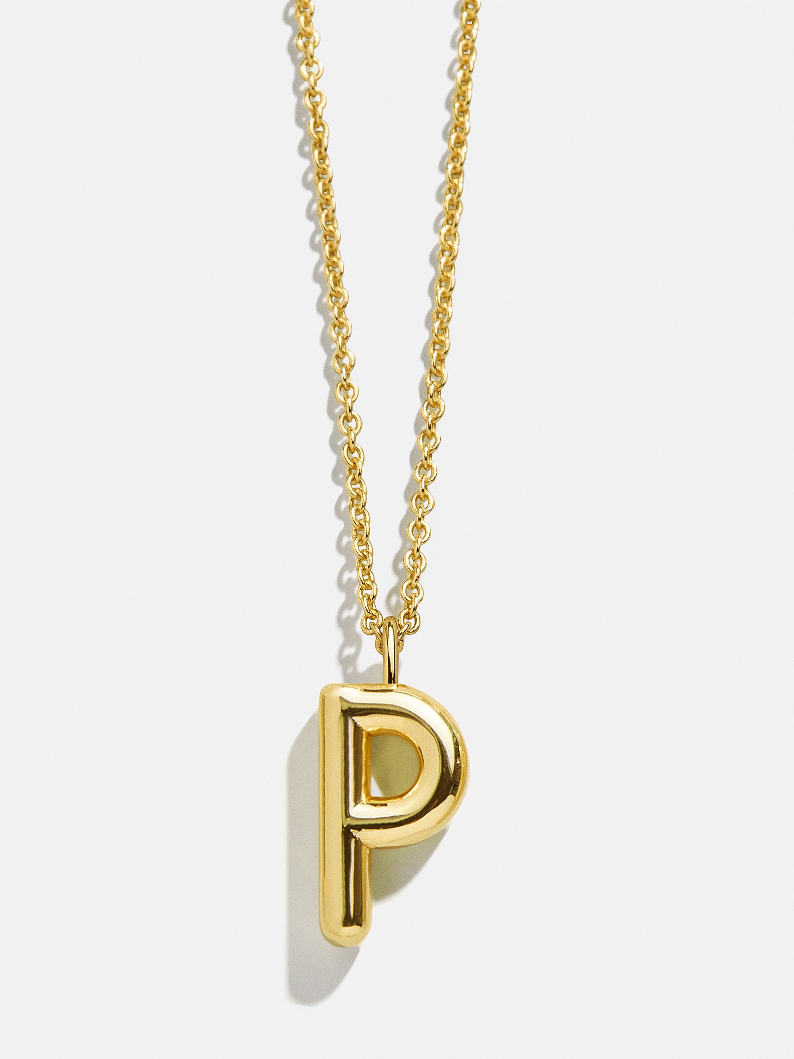 Classic Gold Initial Necklace - Gold Plated Brass-Blues Comming