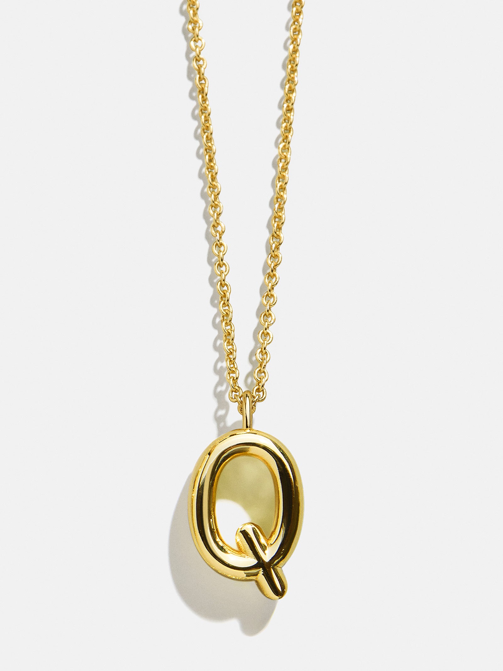 Classic Gold Initial Necklace - Gold Plated Brass-Blues Comming