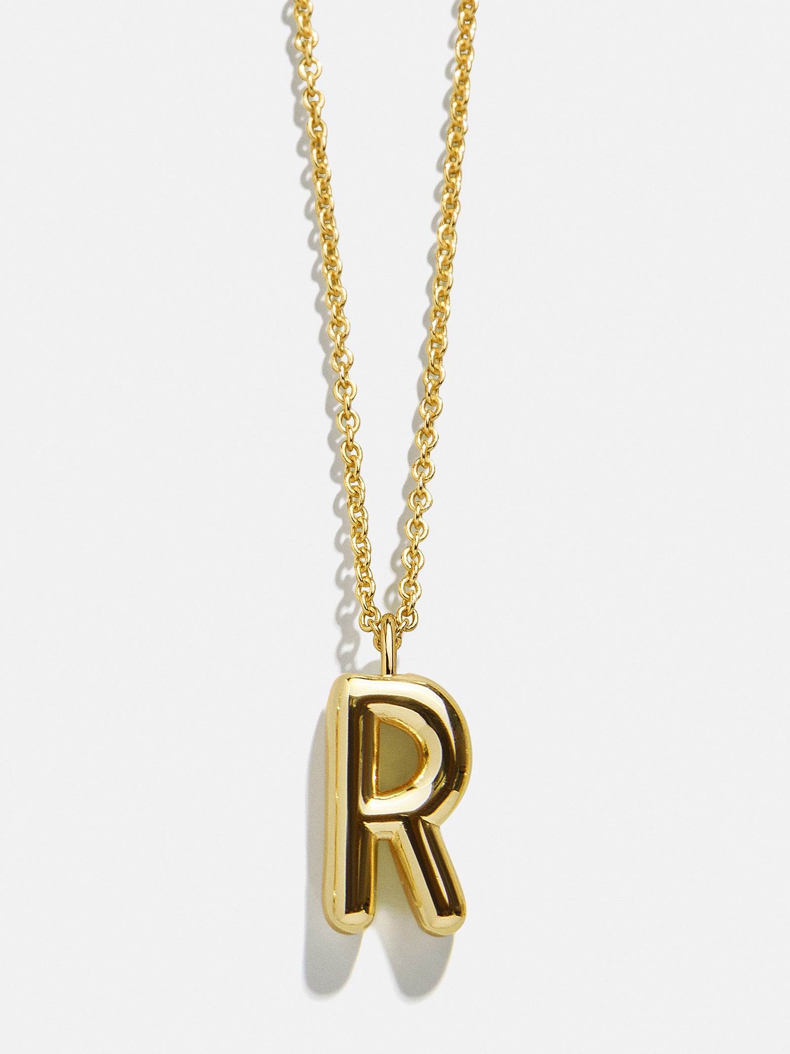 Classic Gold Initial Necklace - Gold Plated Brass-Blues Comming