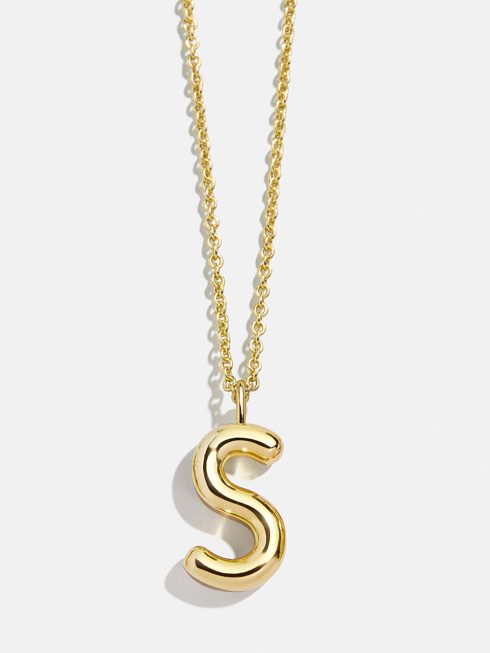 Classic Gold Initial Necklace - Gold Plated Brass-Blues Comming