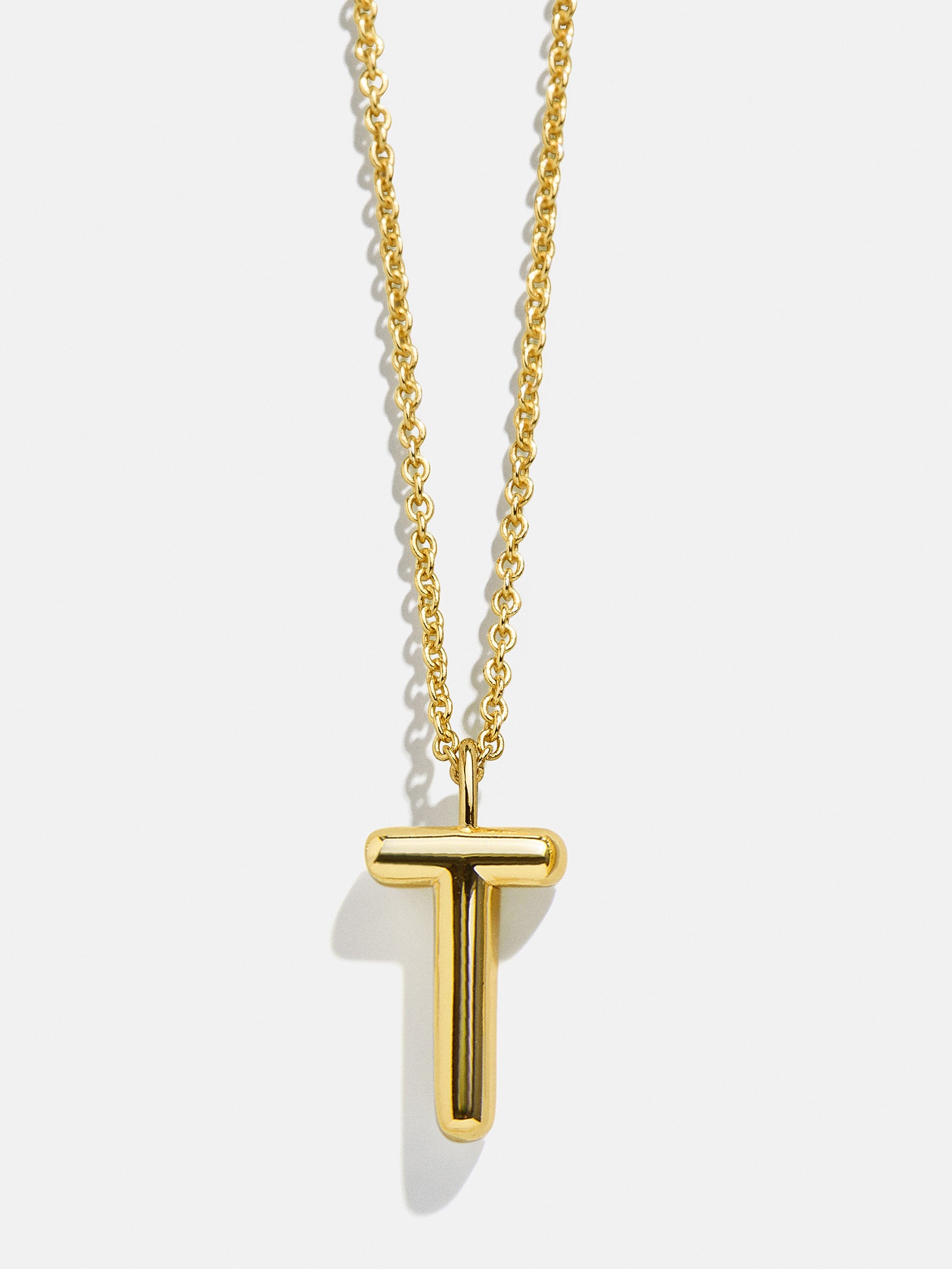 Classic Gold Initial Necklace - Gold Plated Brass-Blues Comming