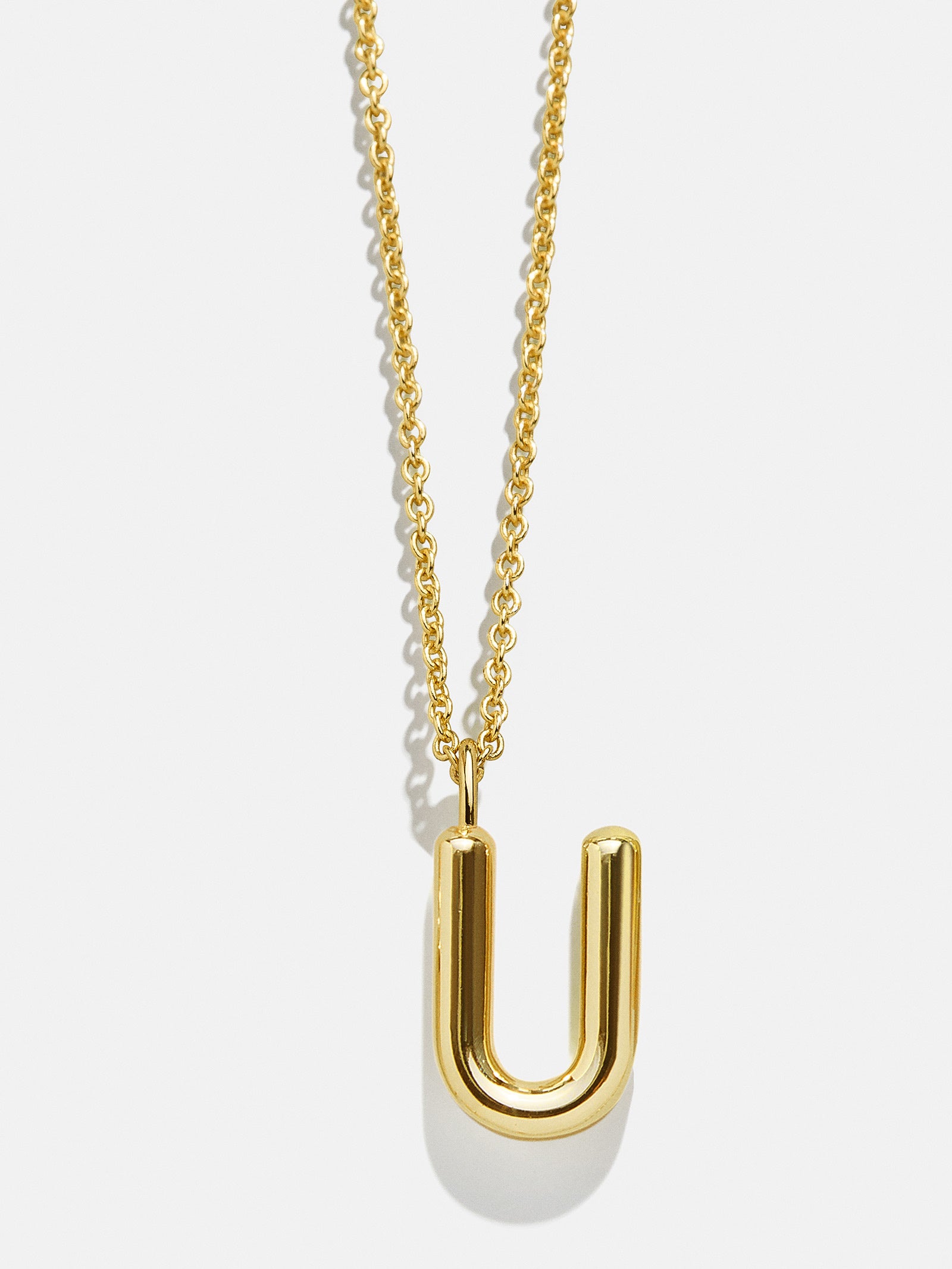 Classic Gold Initial Necklace - Gold Plated Brass-Blues Comming