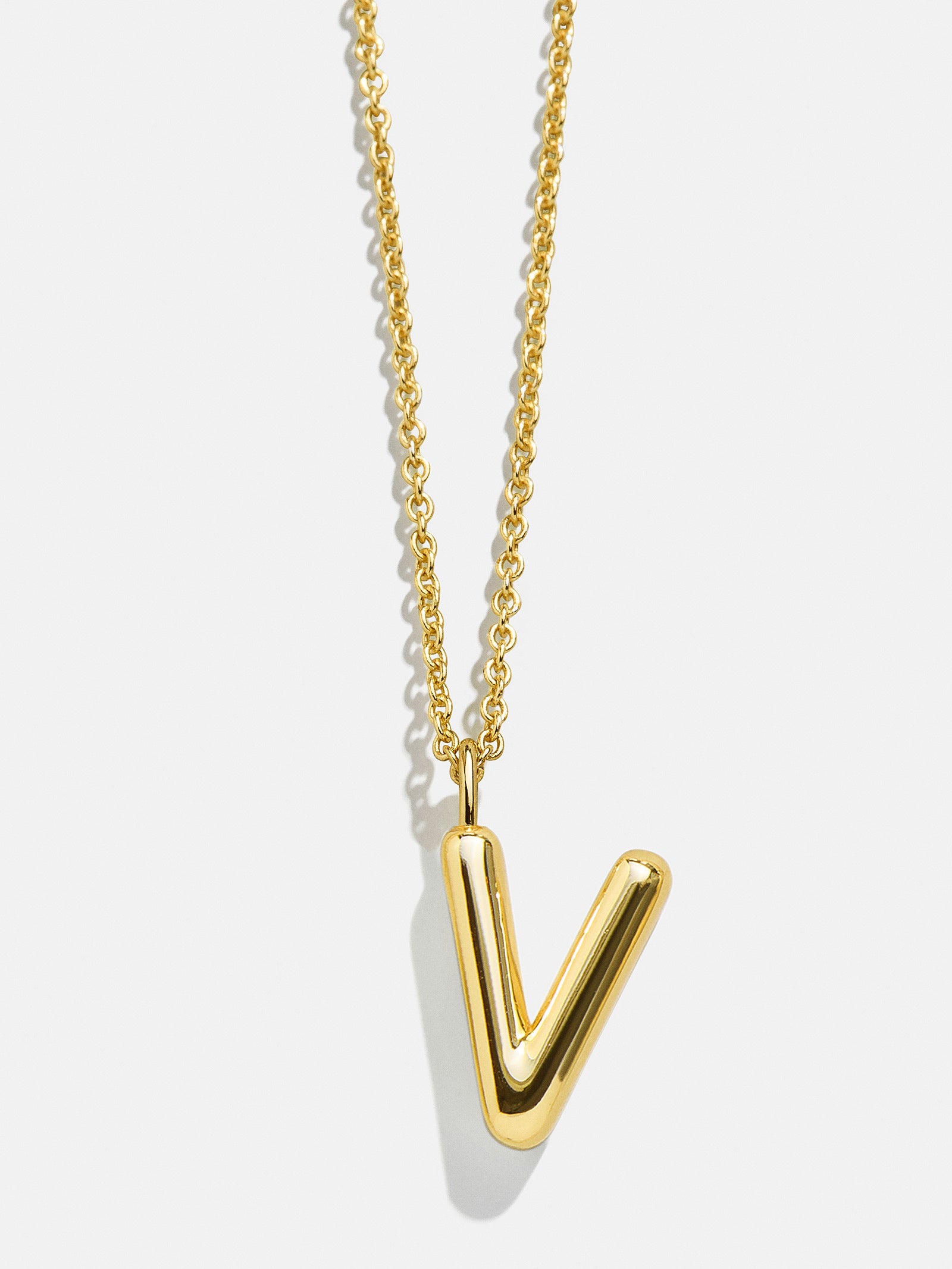 Classic Gold Initial Necklace - Gold Plated Brass-Blues Comming