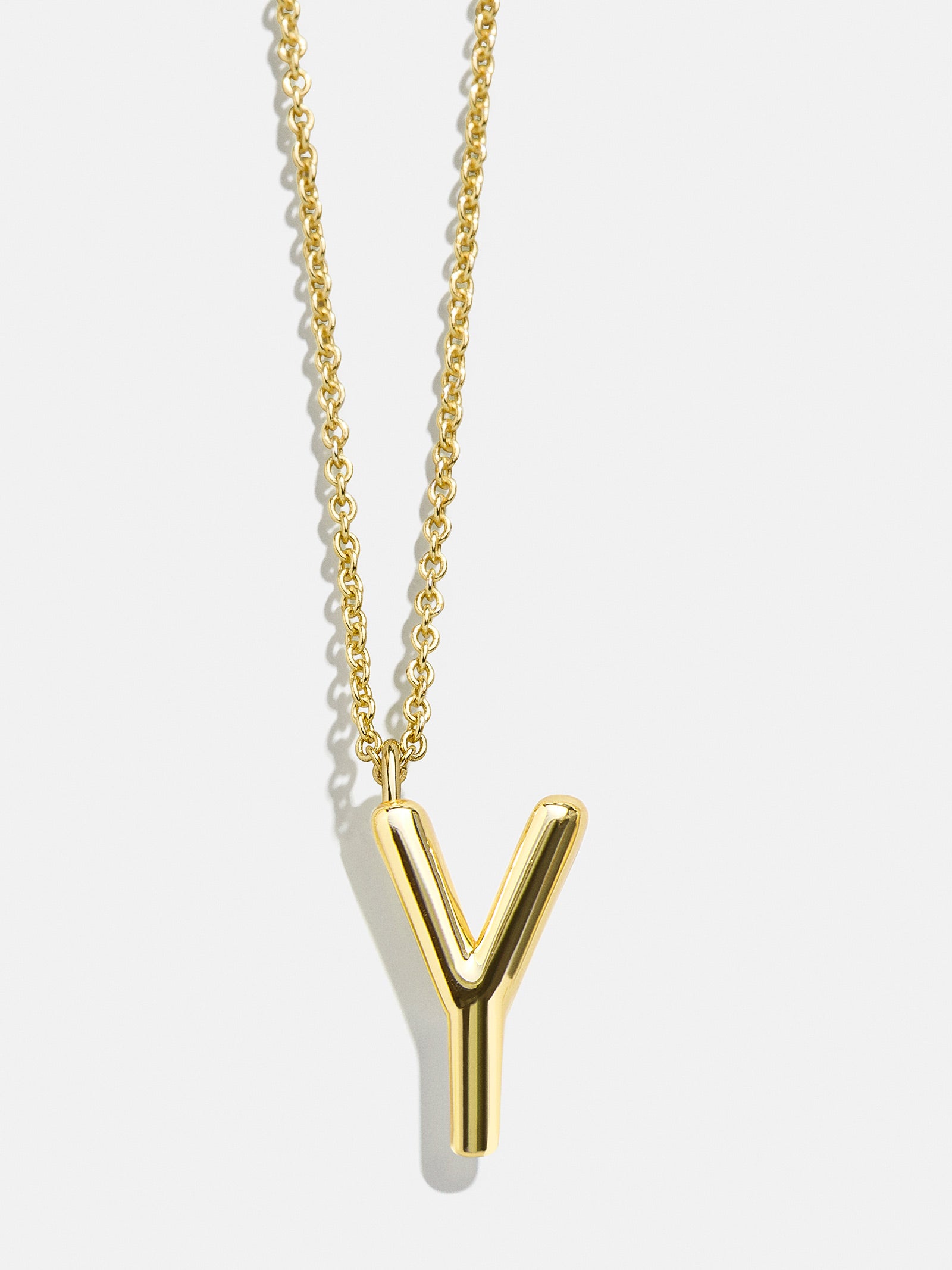 Classic Gold Initial Necklace - Gold Plated Brass-Blues Comming