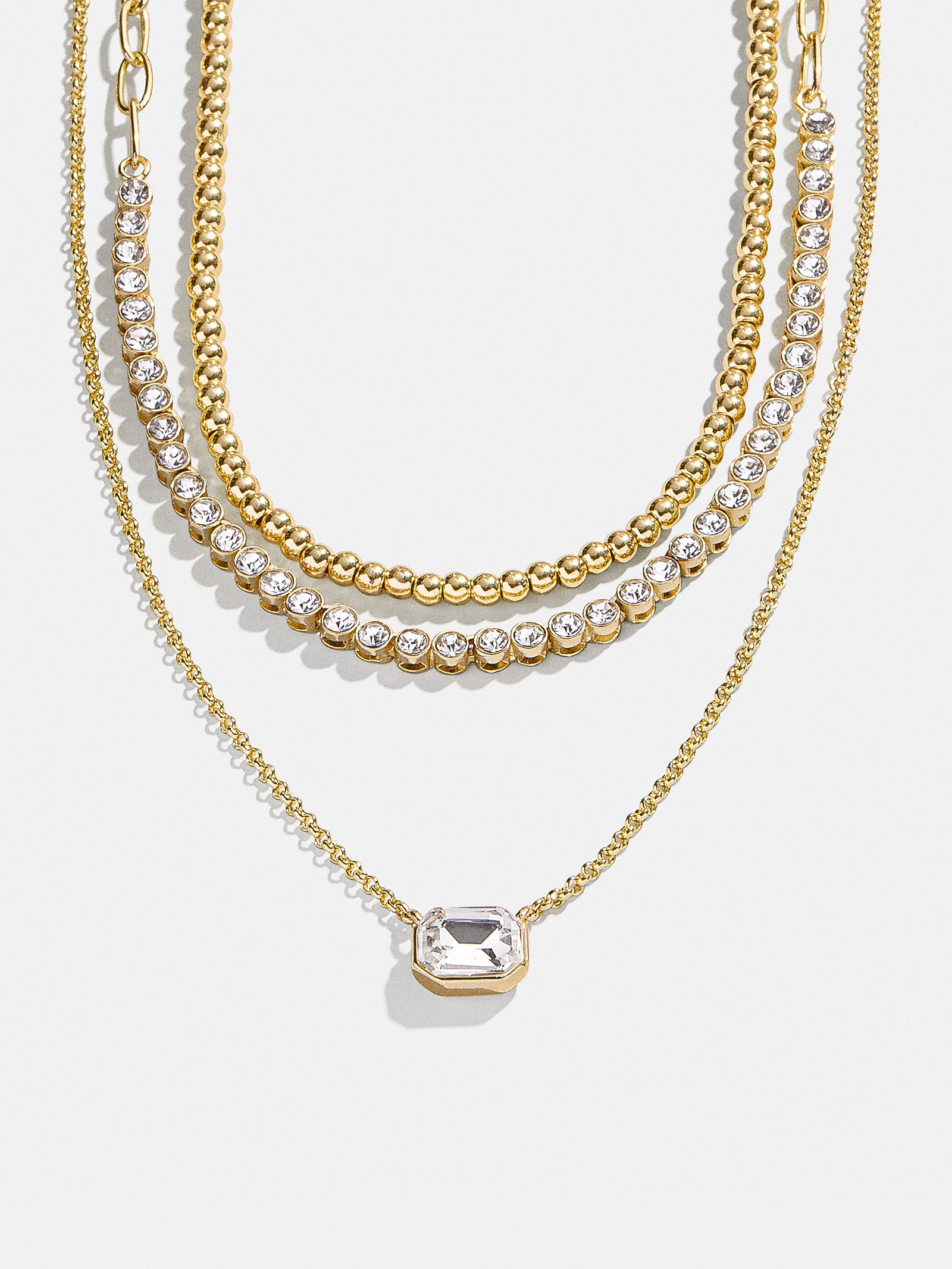 Kenna Layered Necklace - Gold/Pavé-Blues Comming
