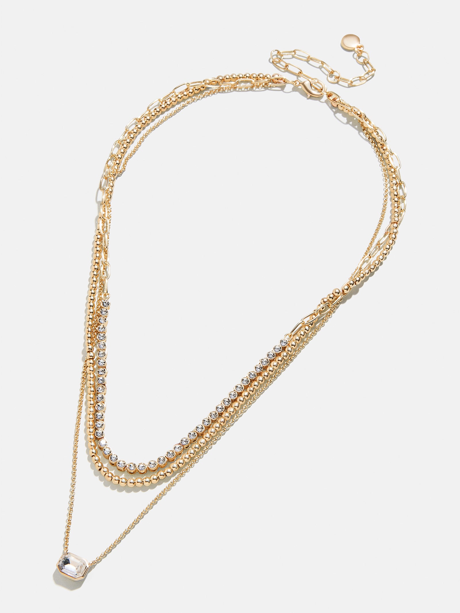 Kenna Layered Necklace - Gold/Pavé-Blues Comming