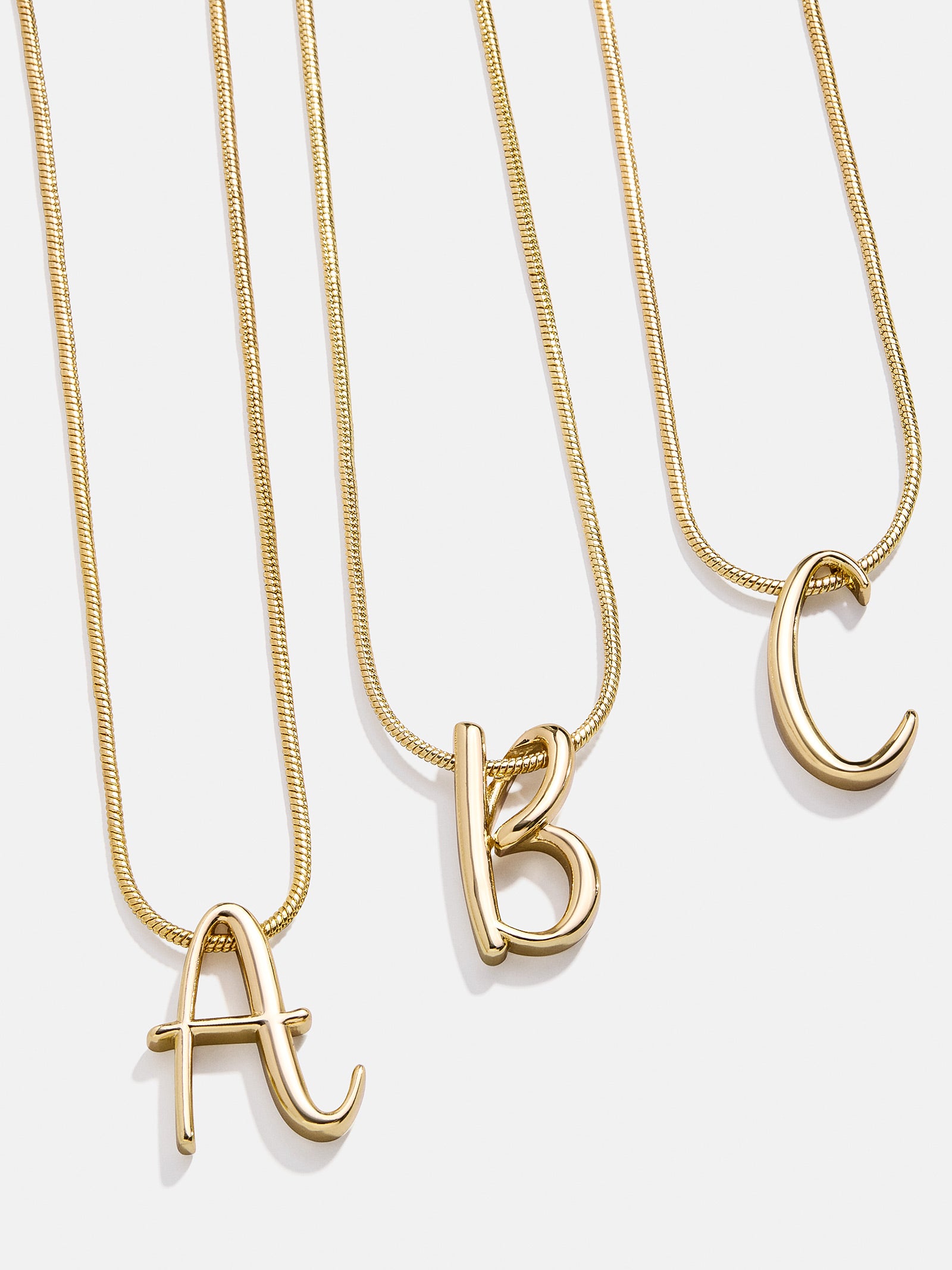 Classic Script Initial Necklace - Classic Script-Blues Comming
