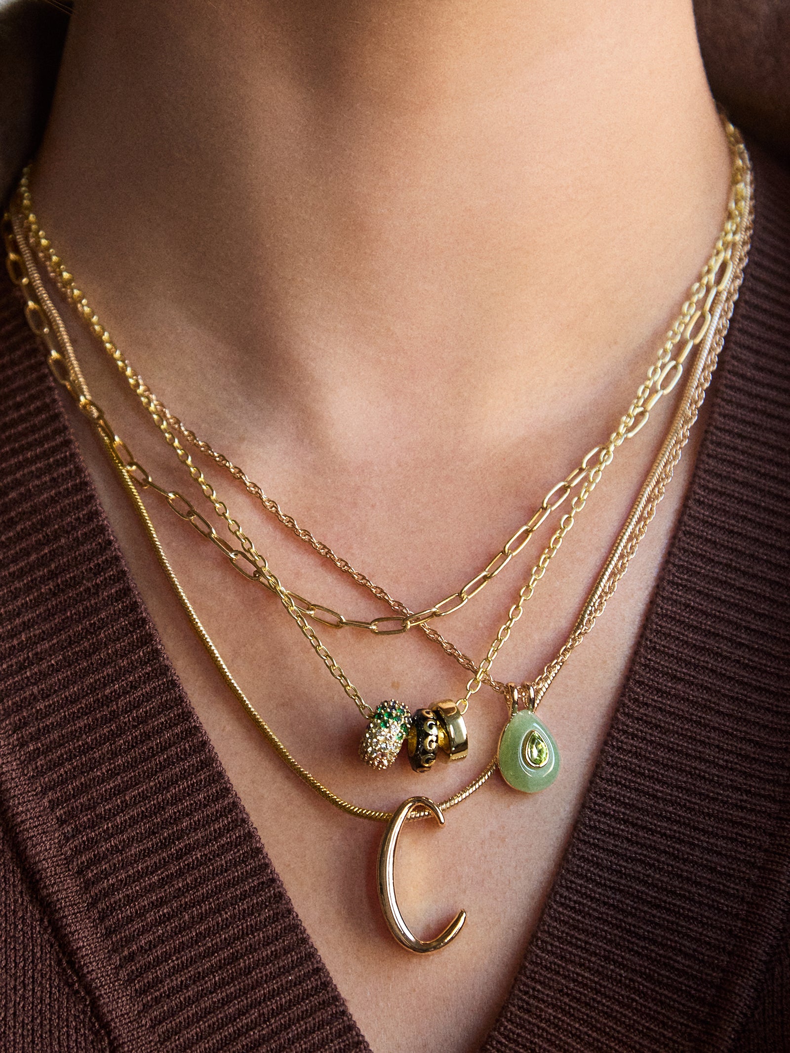 Classic Script Initial Necklace - Classic Script-Blues Comming