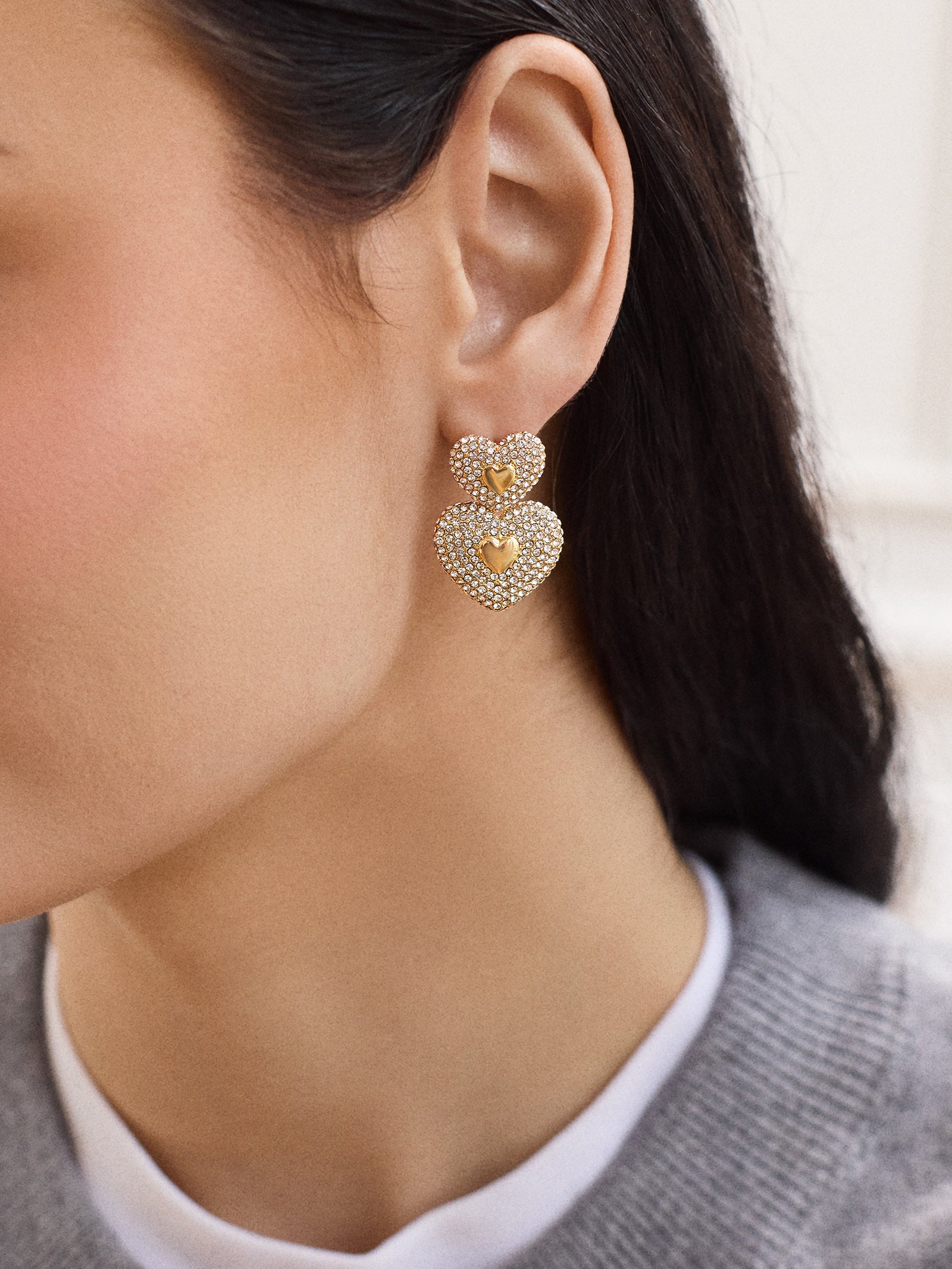 Haven Earrings - Gold/Pavé-Blues Comming