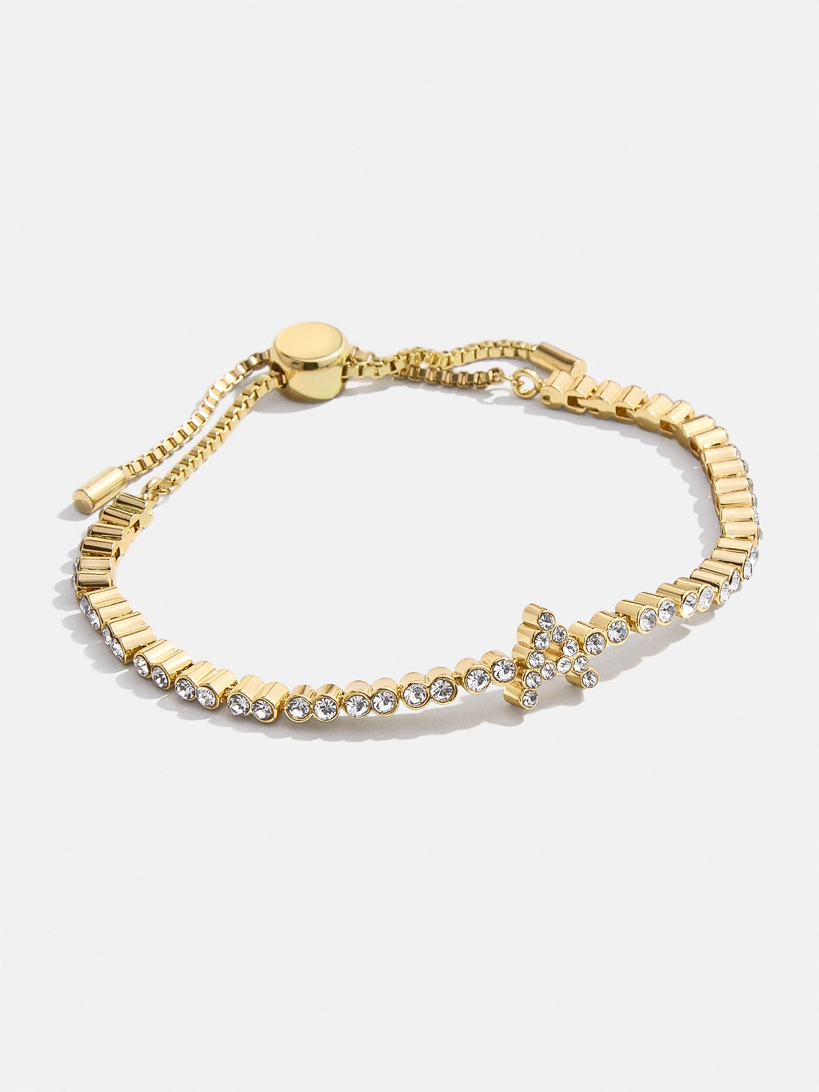 Tennis Initial Bracelet - Gold/Pavé-Blues Comming