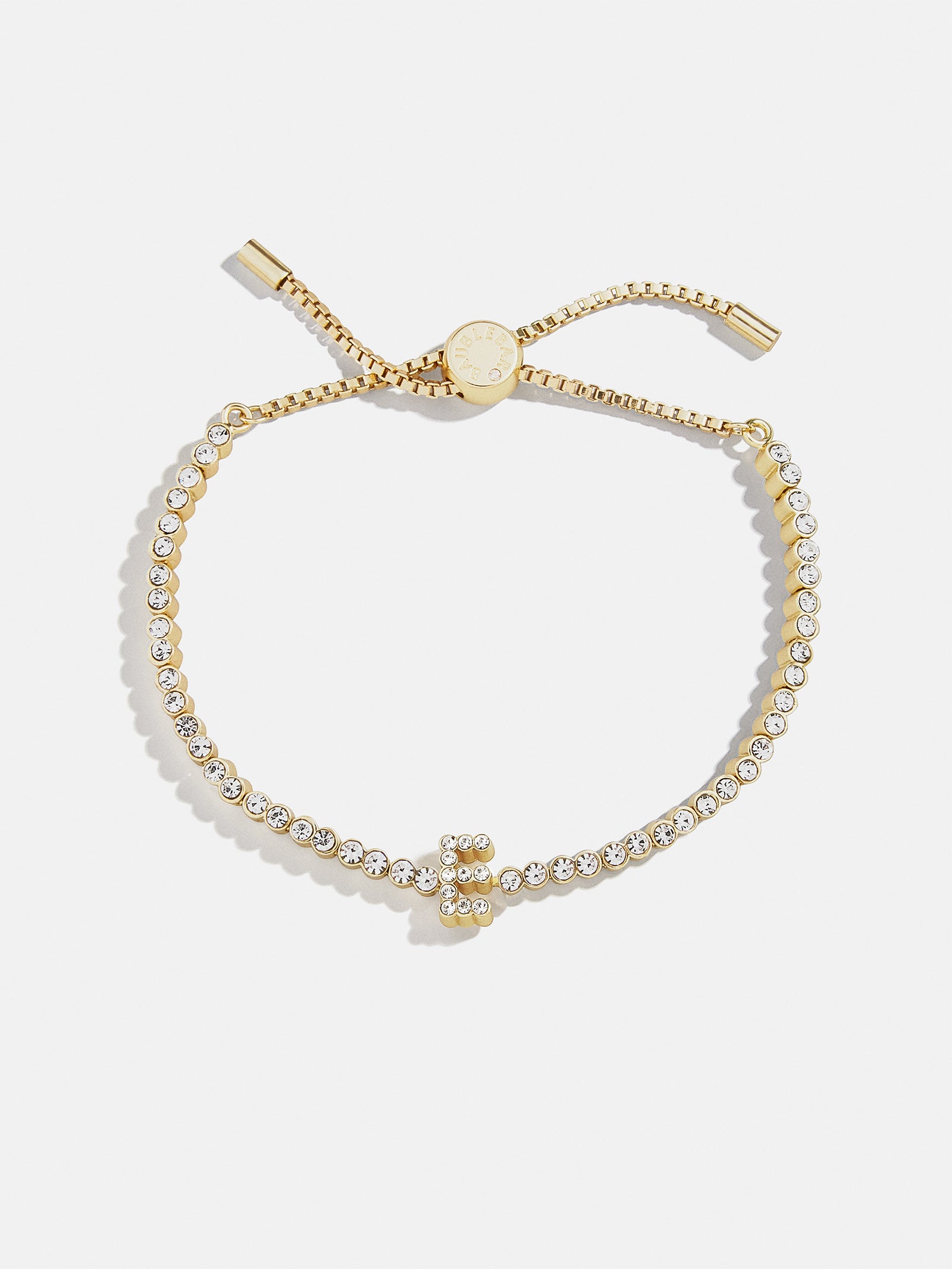 Tennis Initial Bracelet - Gold/Pavé-Blues Comming