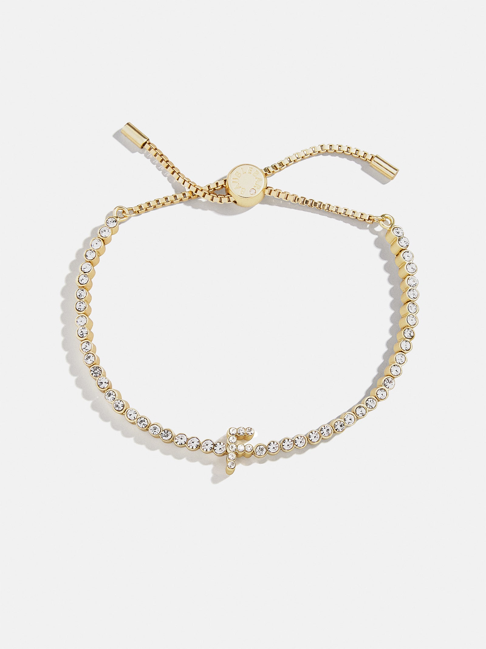 Tennis Initial Bracelet - Gold/Pavé-Blues Comming