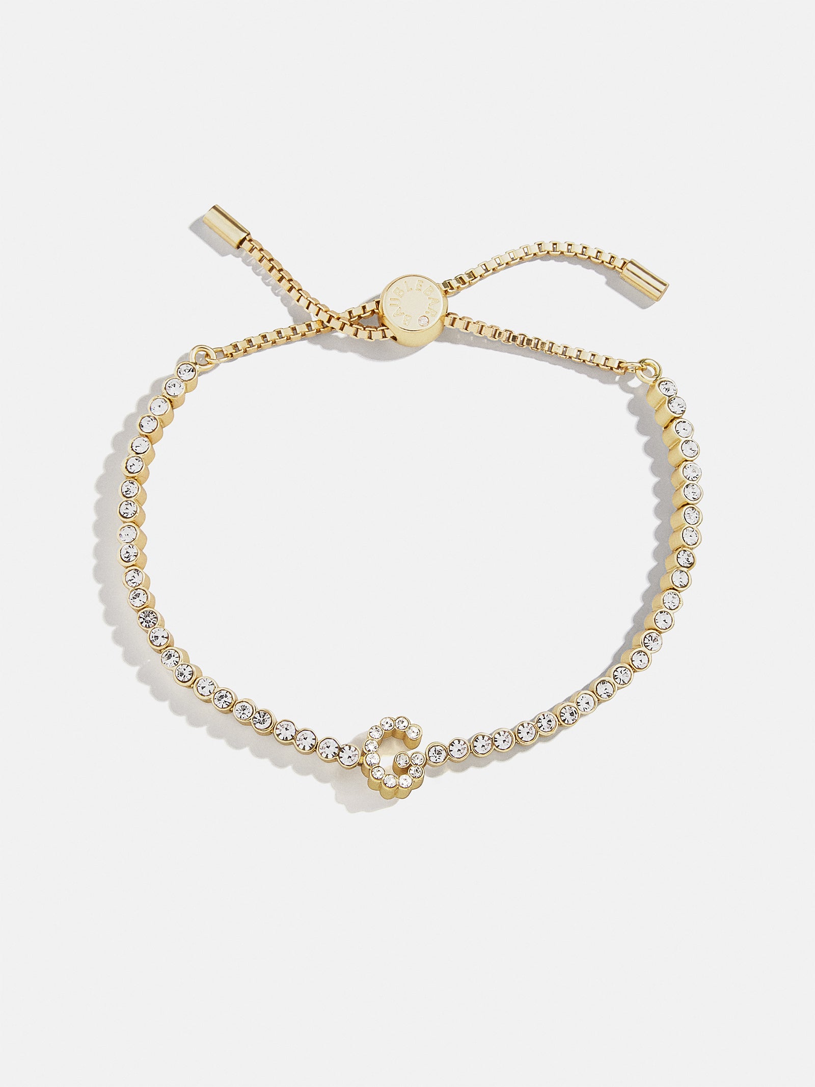 Tennis Initial Bracelet - Gold/Pavé-Blues Comming
