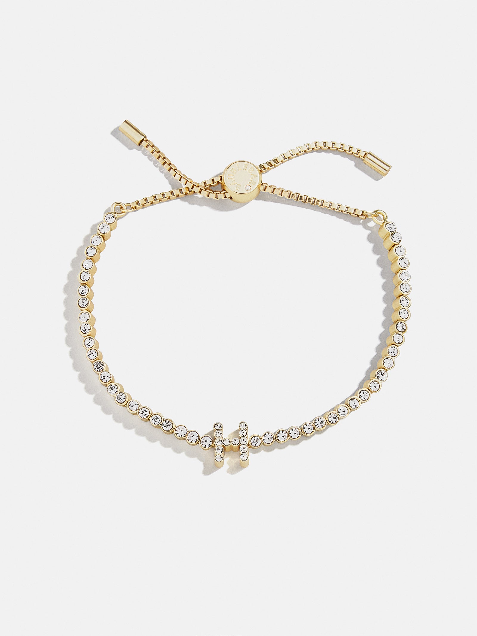 Tennis Initial Bracelet - Gold/Pavé-Blues Comming