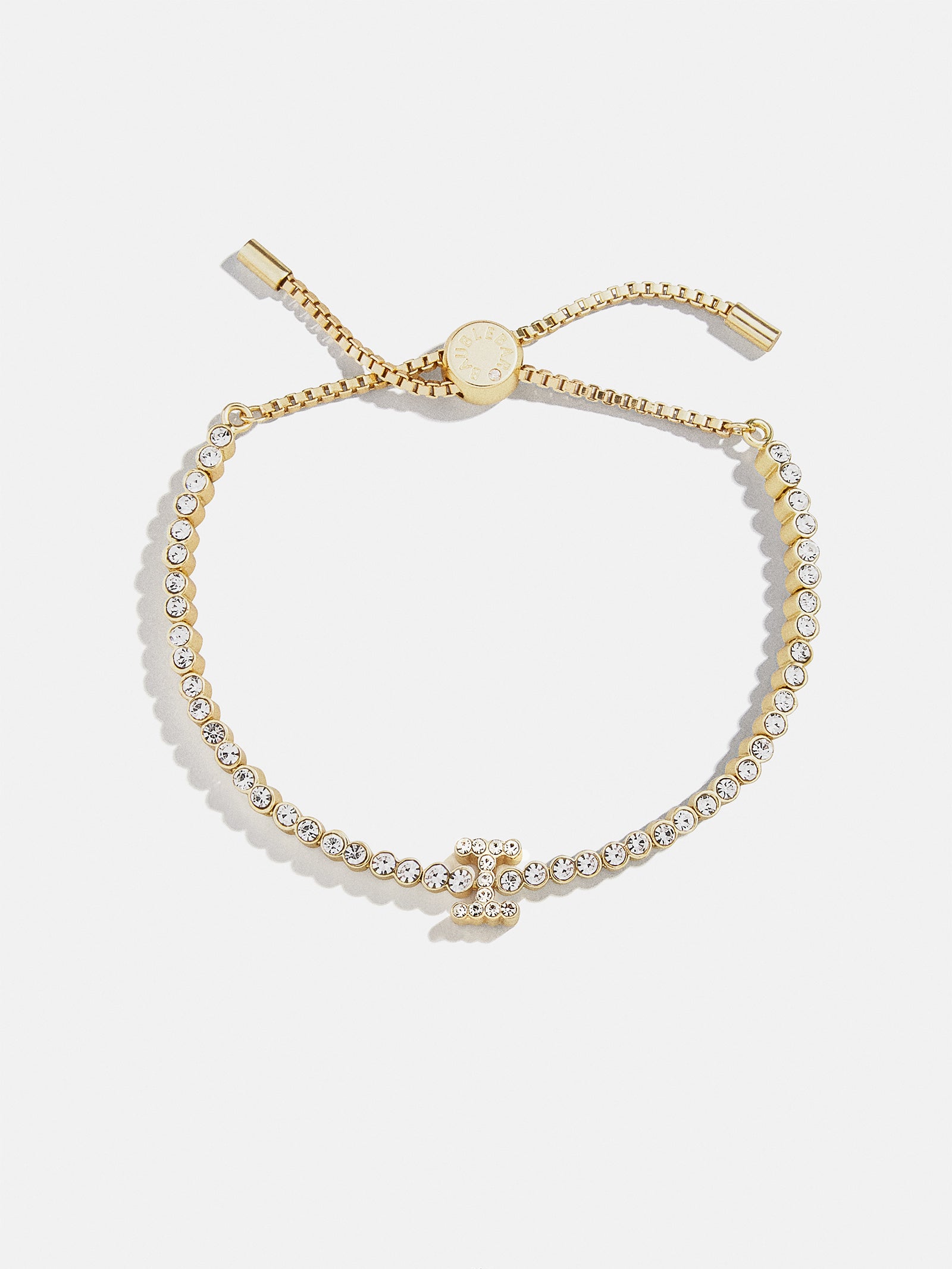 Tennis Initial Bracelet - Gold/Pavé-Blues Comming
