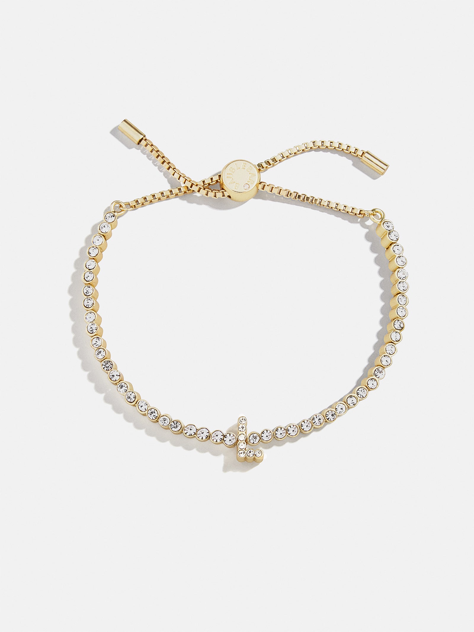 Tennis Initial Bracelet - Gold/Pavé-Blues Comming