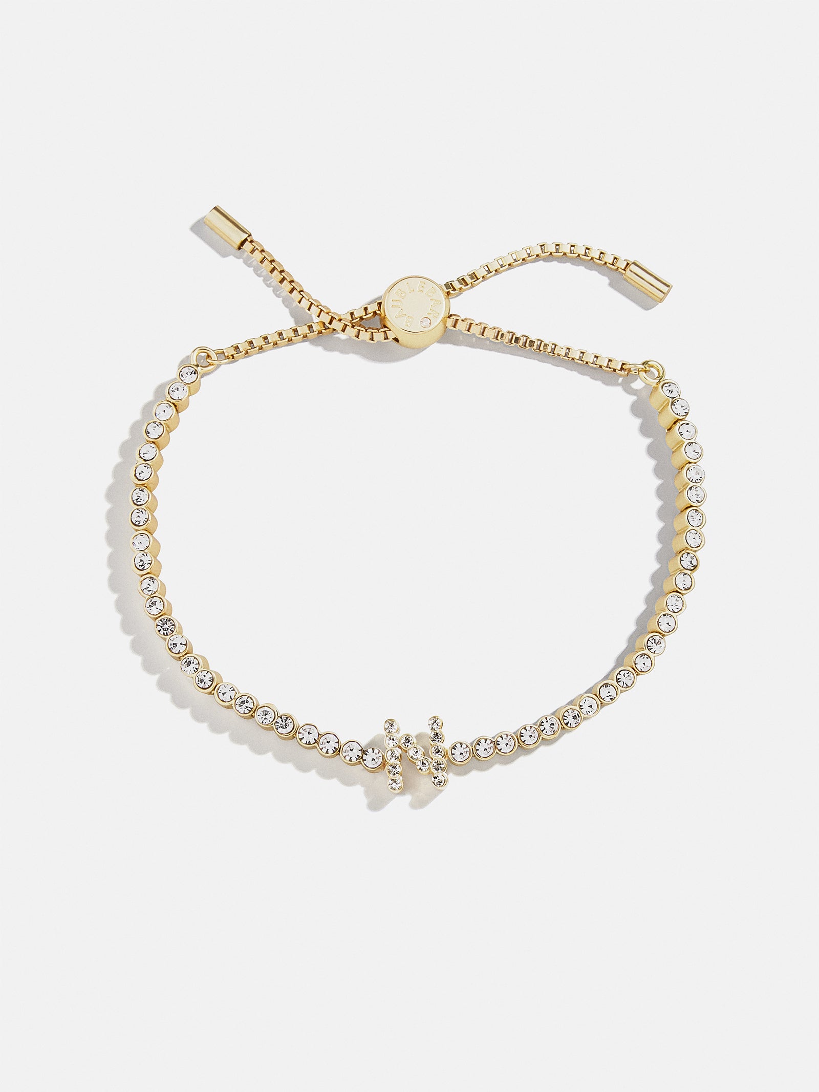 Tennis Initial Bracelet - Gold/Pavé-Blues Comming
