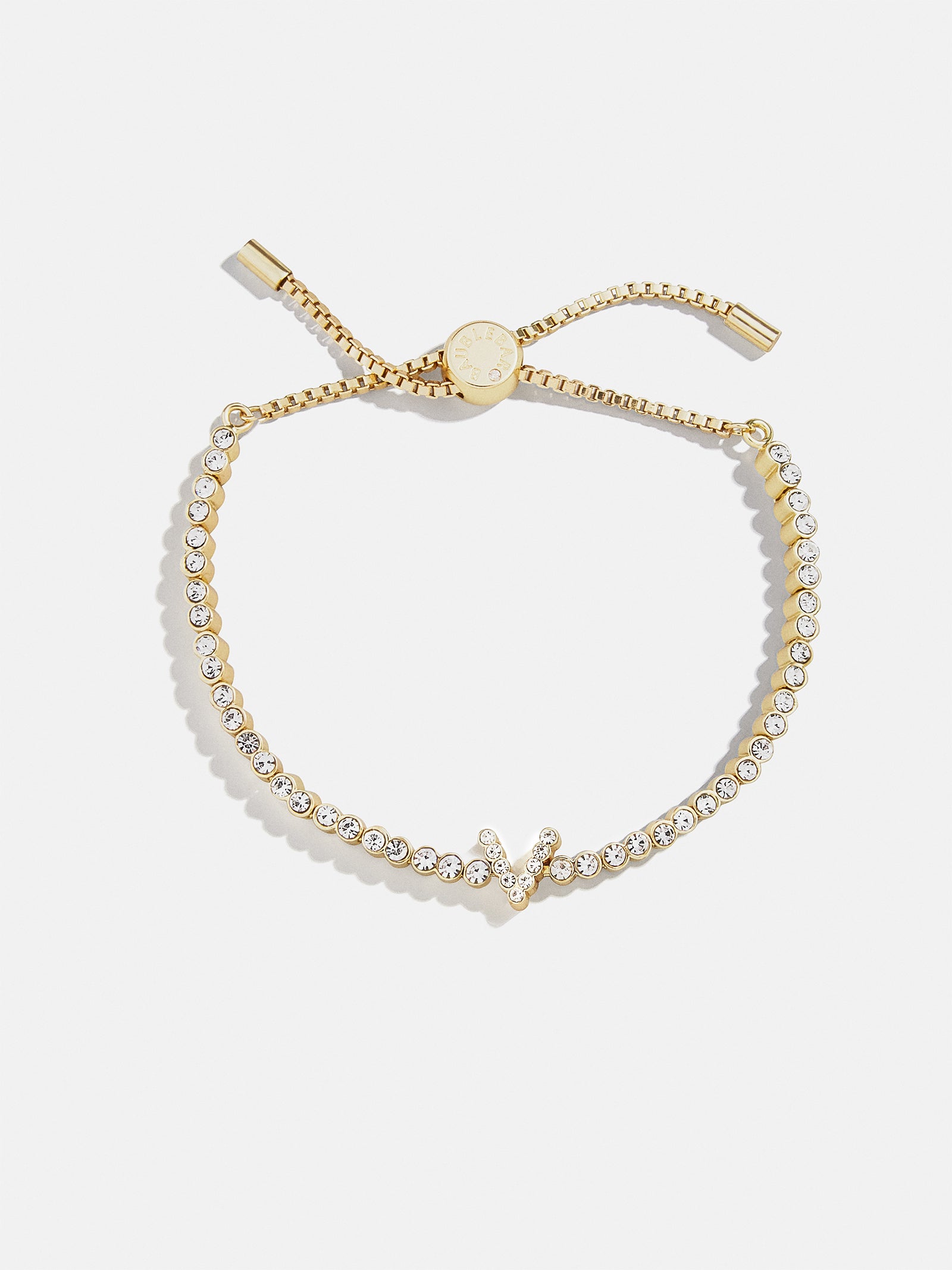 Tennis Initial Bracelet - Gold/Pavé-Blues Comming