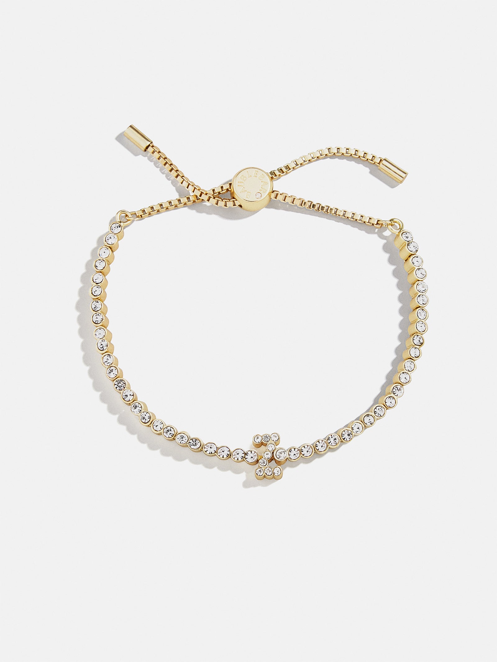 Tennis Initial Bracelet - Gold/Pavé-Blues Comming
