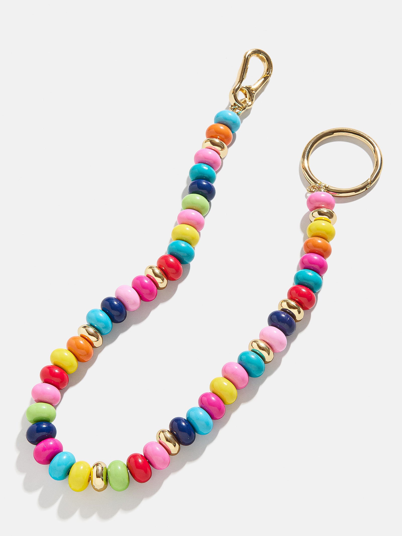Flying Colors Bag Charm - Gold/Multi-Blues Comming
