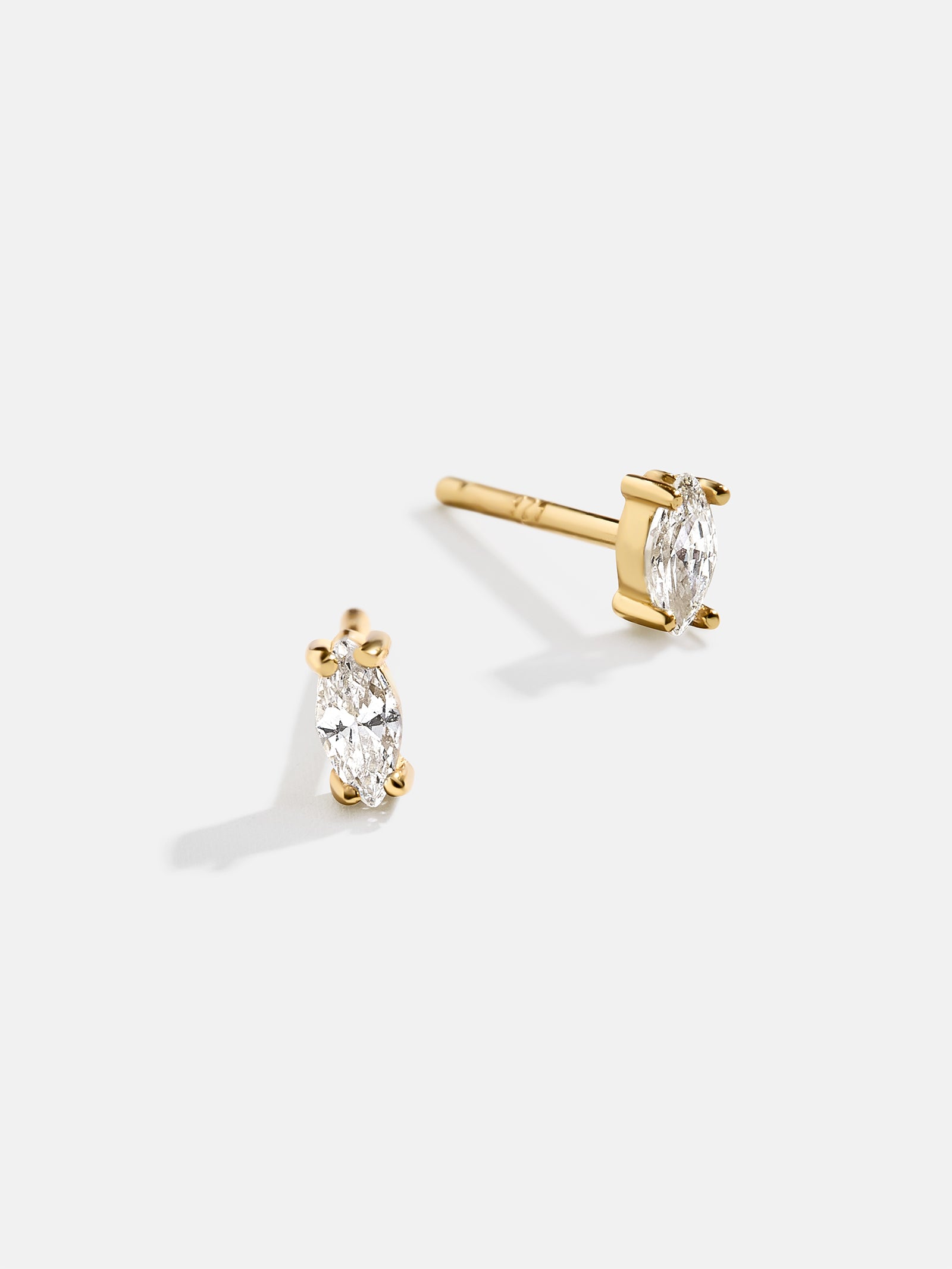 Luna 18K Gold Kids' Earrings - Gold/Pavé-Blues Comming
