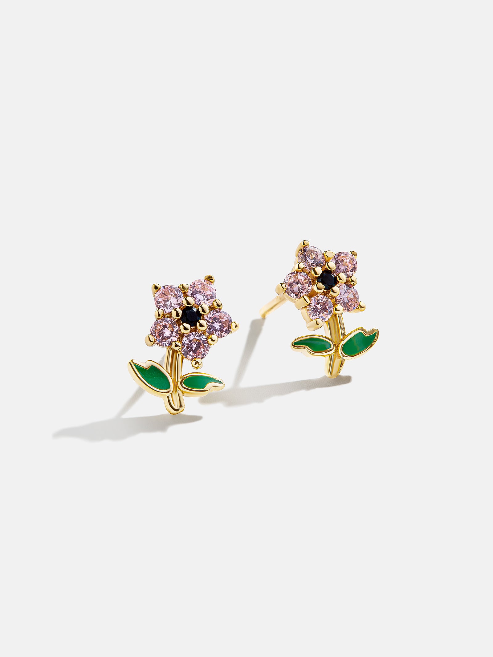 Flora 18K Gold Kids' Flower Earrings - Flower-Blues Comming