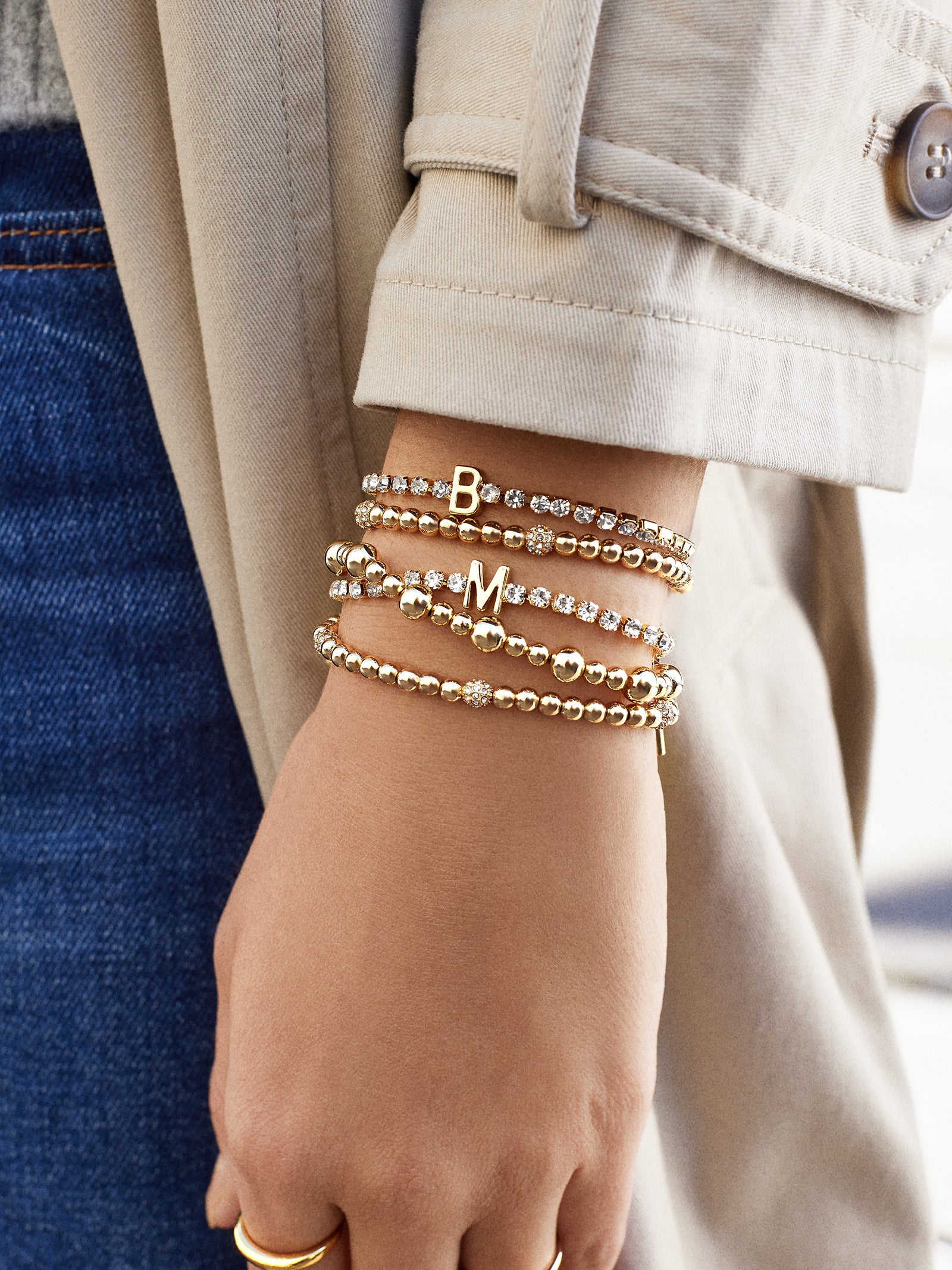 Carly Bracelet - Gold/Pavé-Blues Comming