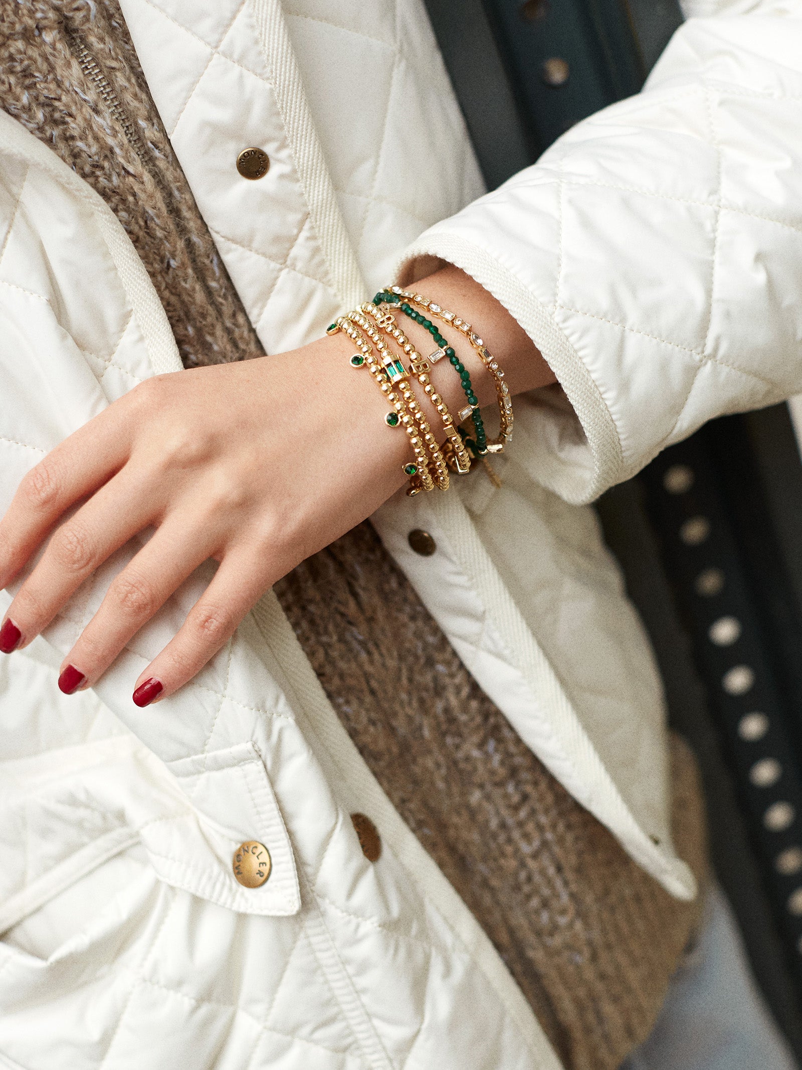 Birthstone Pisa Bracelet - Emerald-Blues Comming