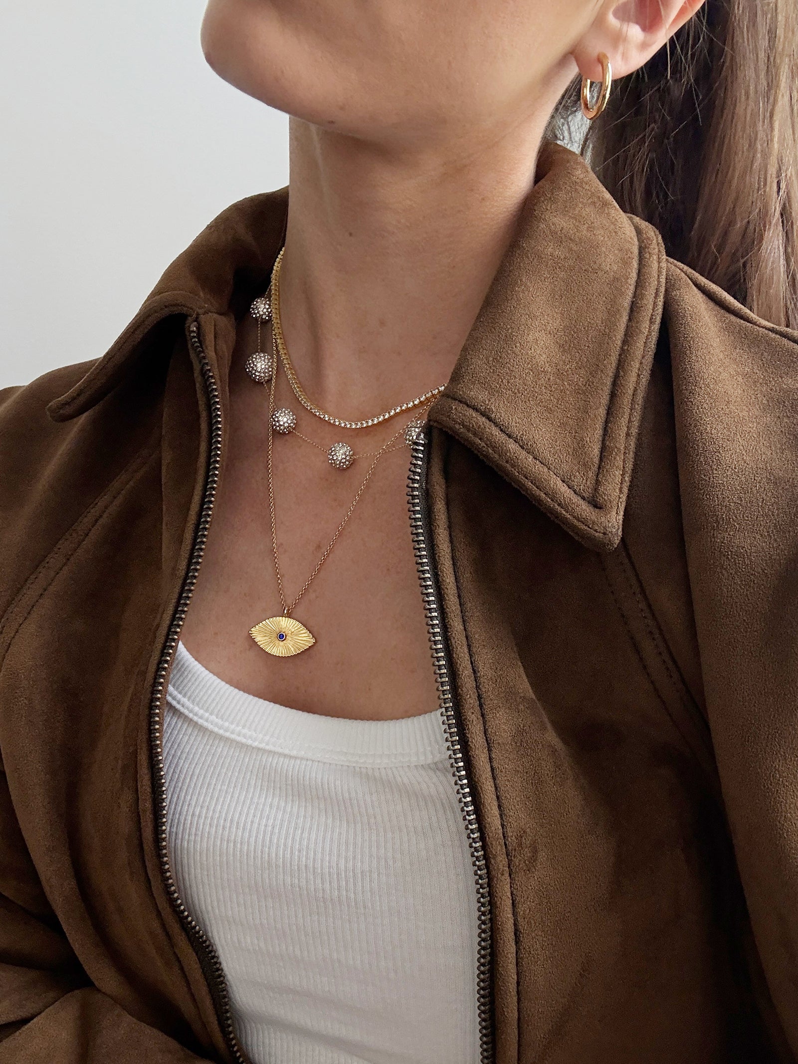 High Frequency Pendant Necklace - Evil Eye-Blues Comming