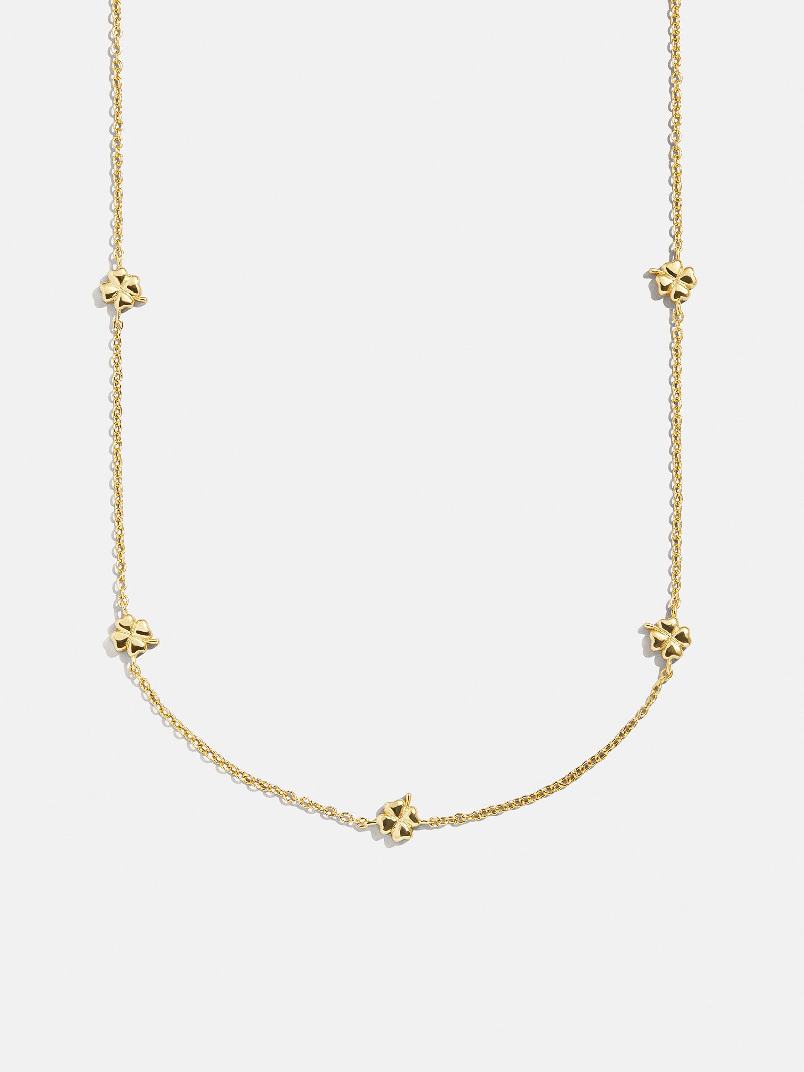 18K Gold Clover Necklace - Clover-Blues Comming