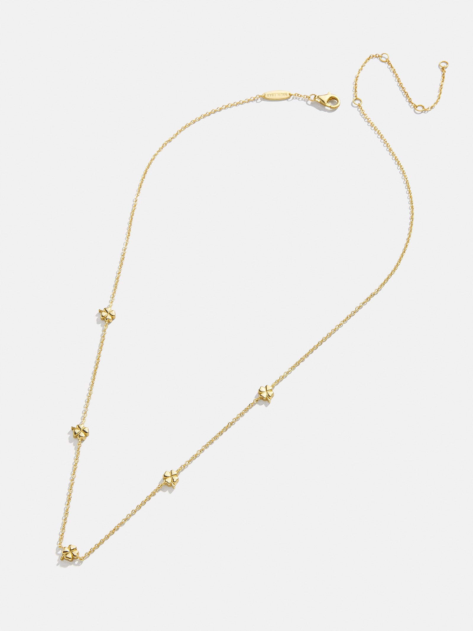 18K Gold Clover Necklace - Clover-Blues Comming