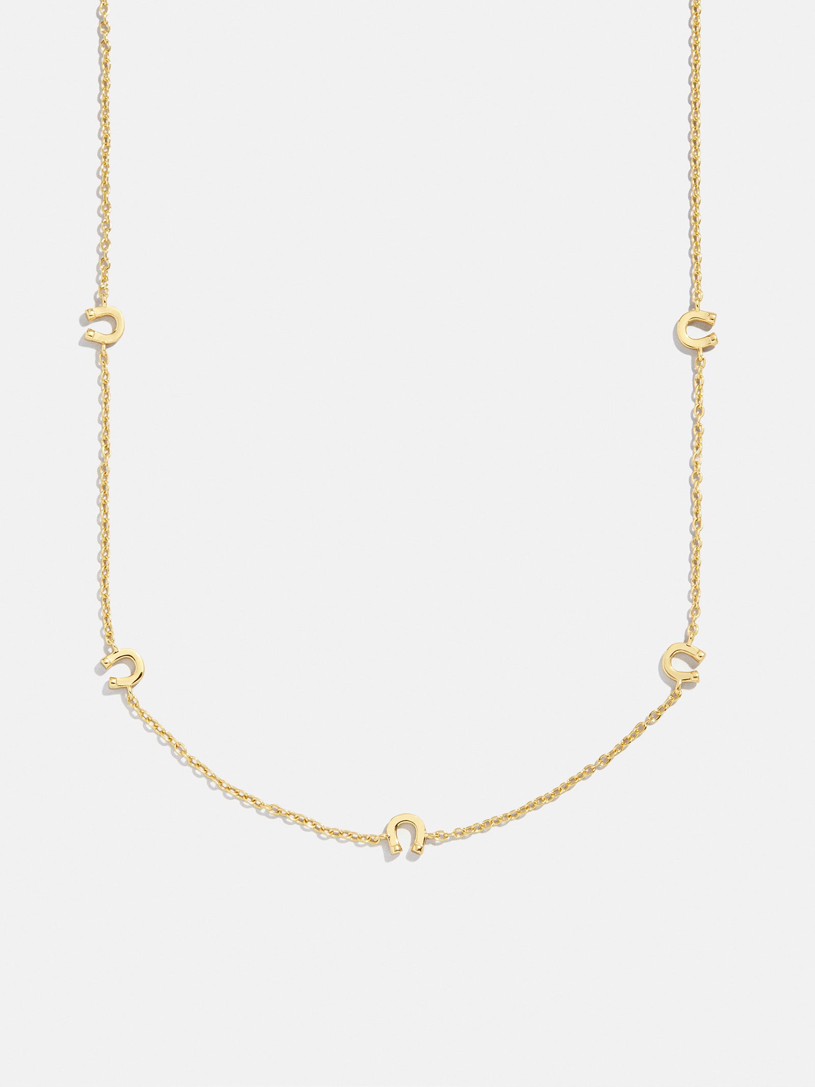 18K Gold Horseshoe Necklace - Horseshoe-Blues Comming