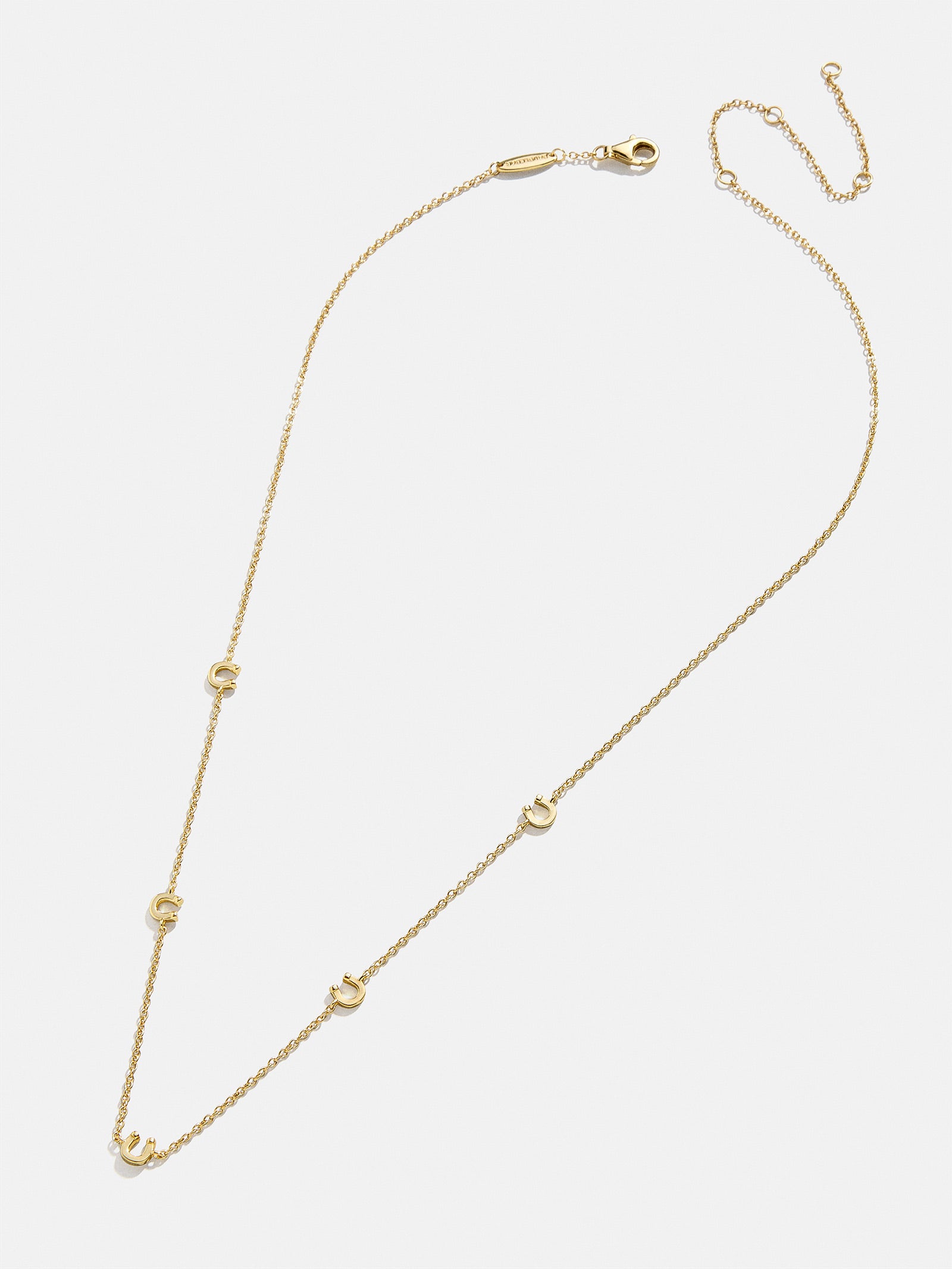 18K Gold Horseshoe Necklace - Horseshoe-Blues Comming