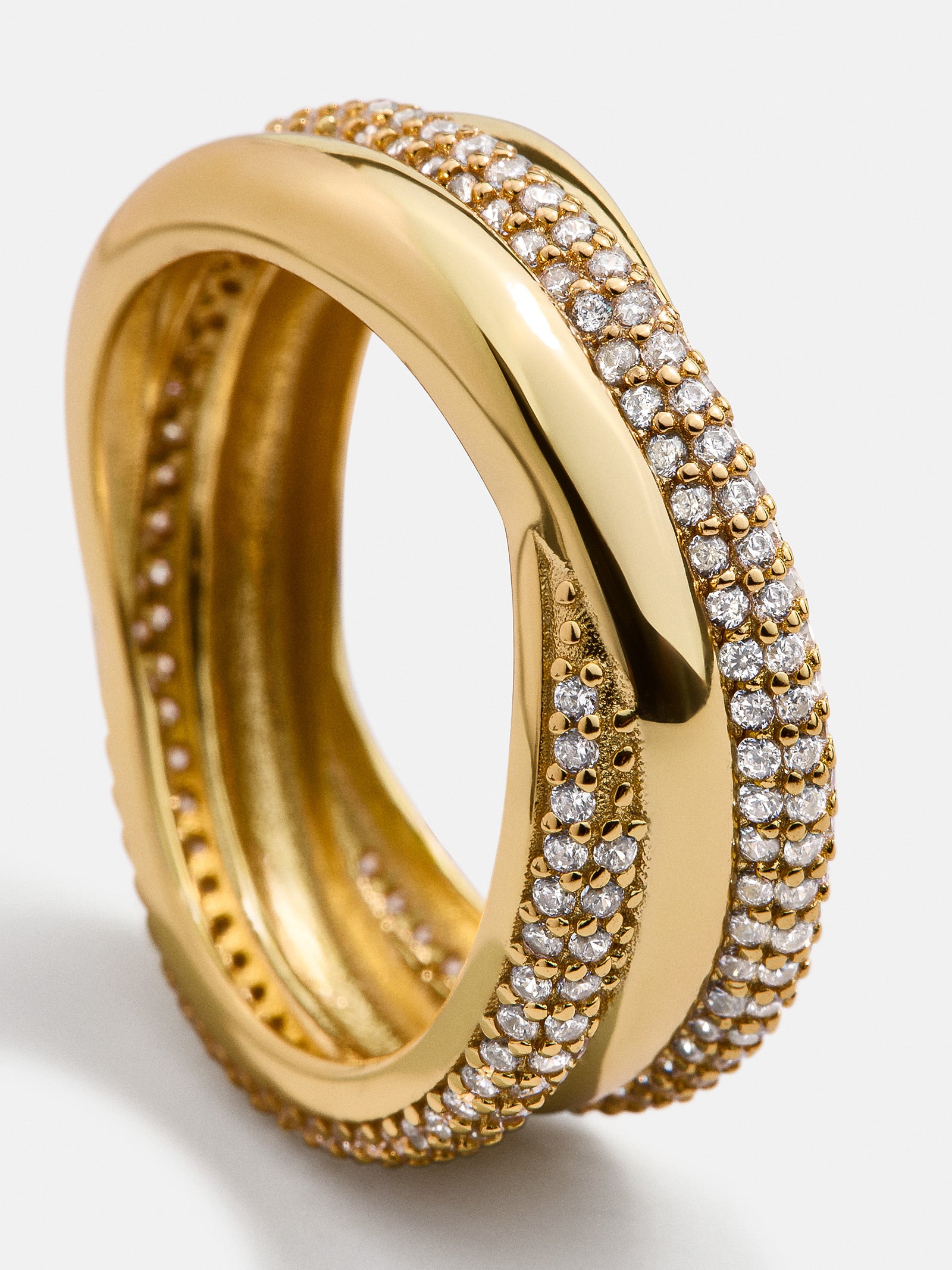 Ramona 18K Gold Ring - Gold/Pavé-Blues Comming