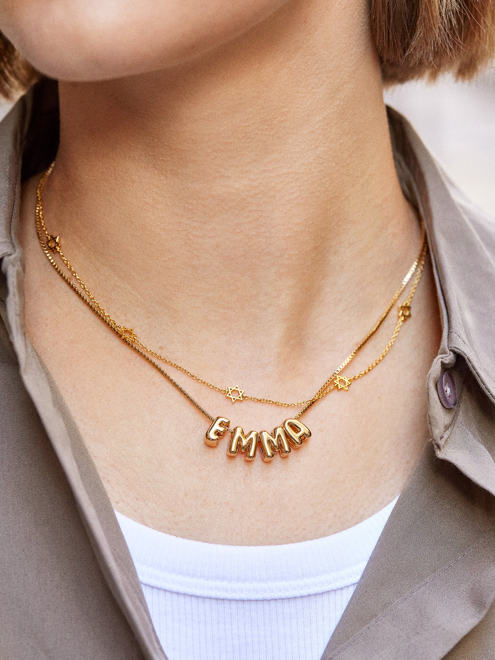 18K Gold Star of David Necklace - Star of David-Blues Comming